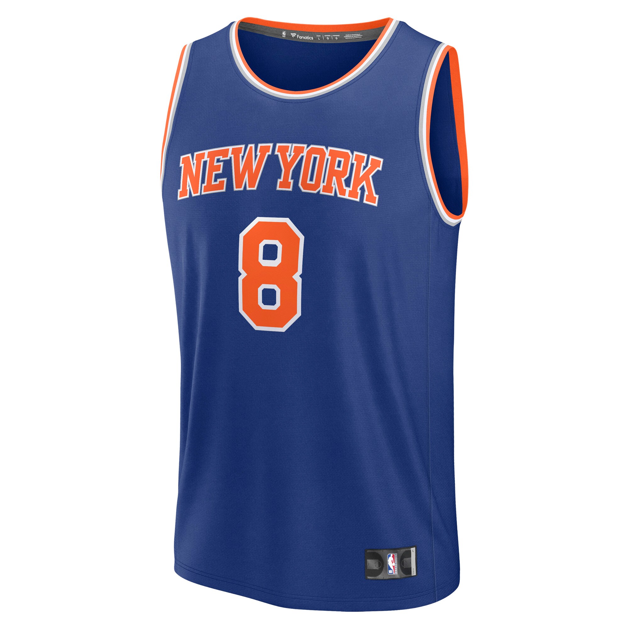 OG Anunoby New York Knicks Fanatics Fast Break Replica Player Jersey - Icon Edition - Blue