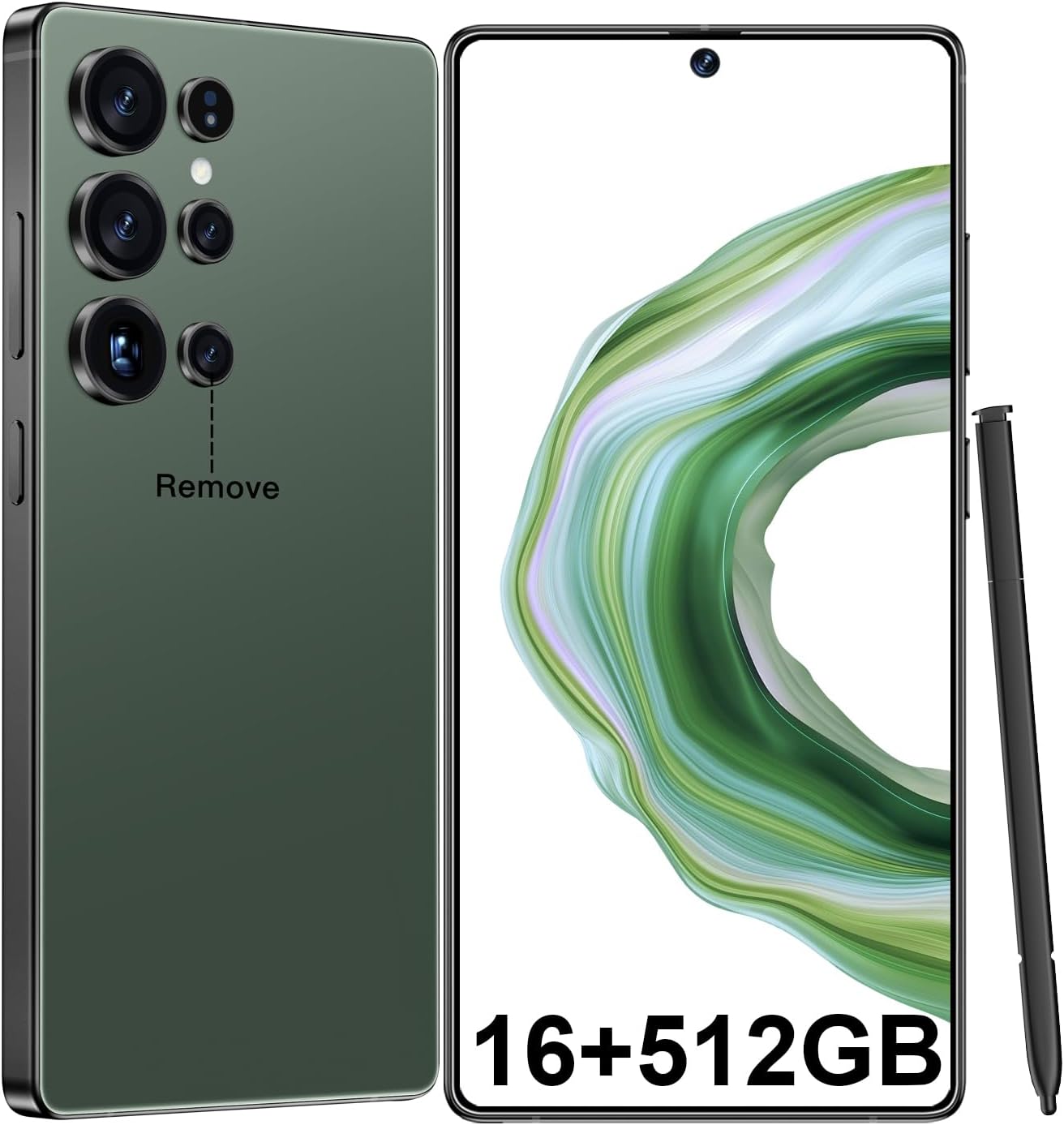 JQAKP I25 Ultra Smartphone 16+512GB | Android 14 | Snapdragon 8 Gen 3 | 68MP+108MP Dual Camera | 7000mAh Battery | 6.99