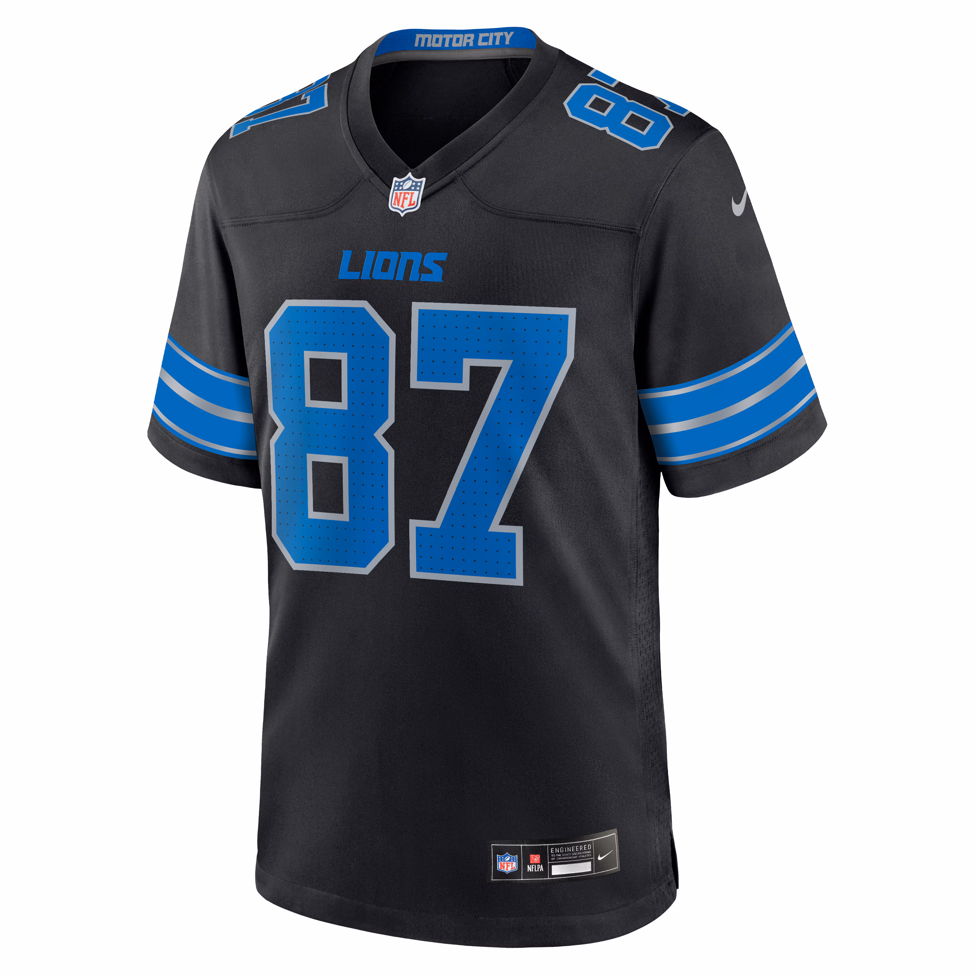 Sam LaPorta Detroit Lions Nike 2nd Alternate Game Jersey - Black