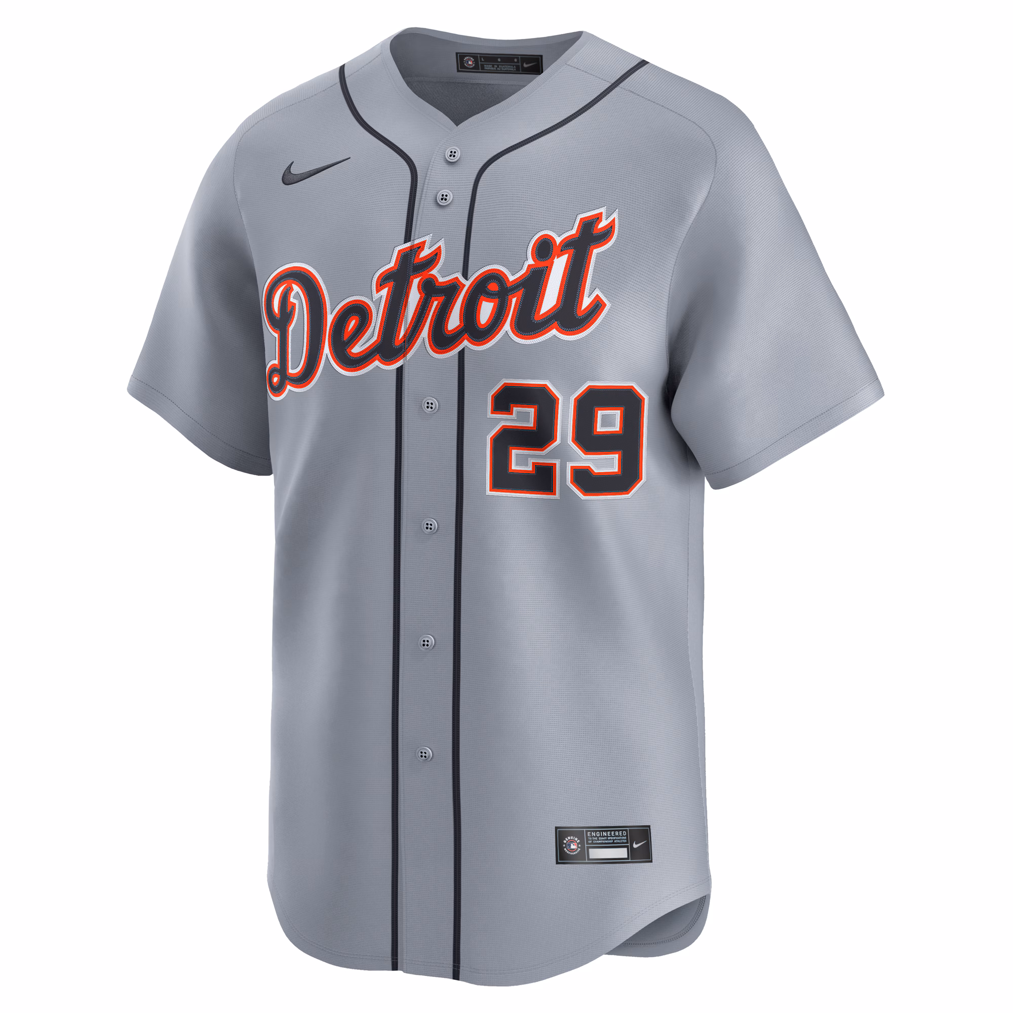 Tarik Skubal Detroit Tigers Nike Road Limited Jersey  - Gray