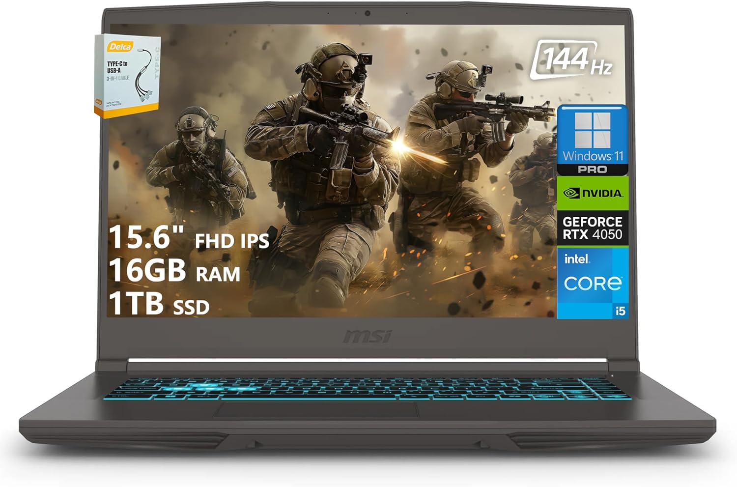 msi Thin 15 Gaming Laptop | 15.6
