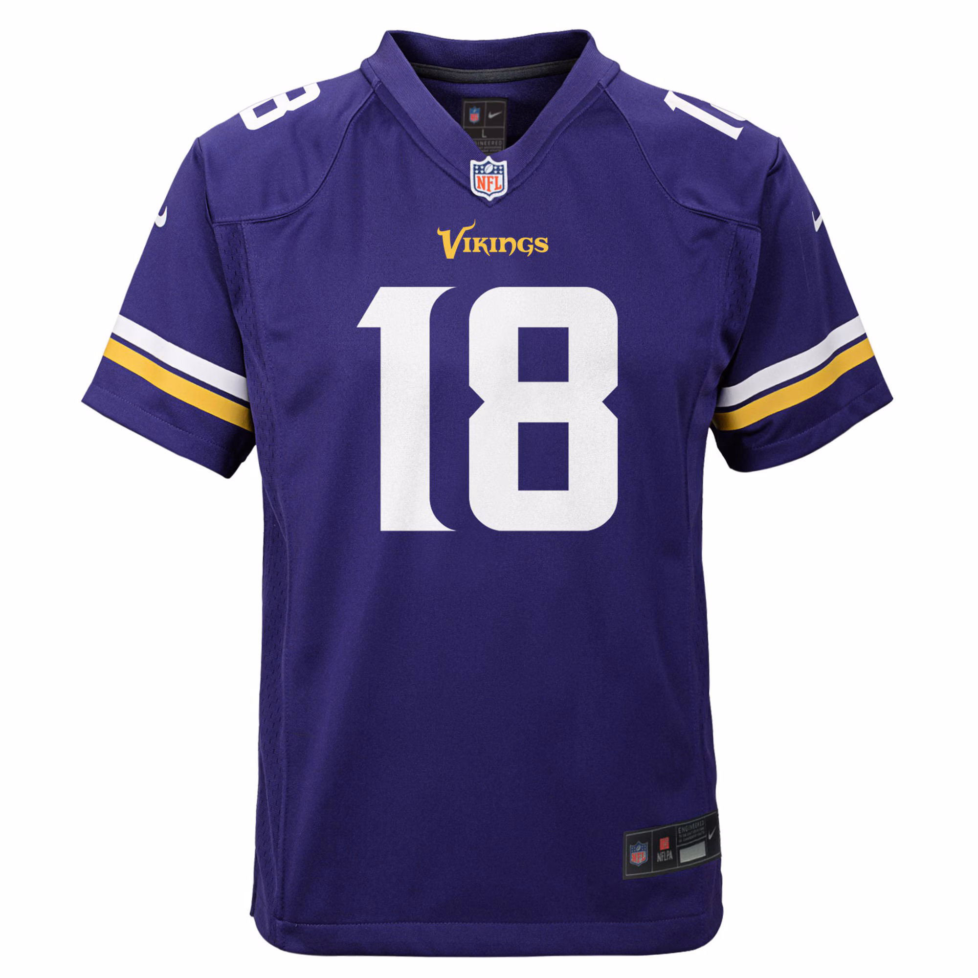 Justin Jefferson Minnesota Vikings Nike Youth Game Jersey - Purple