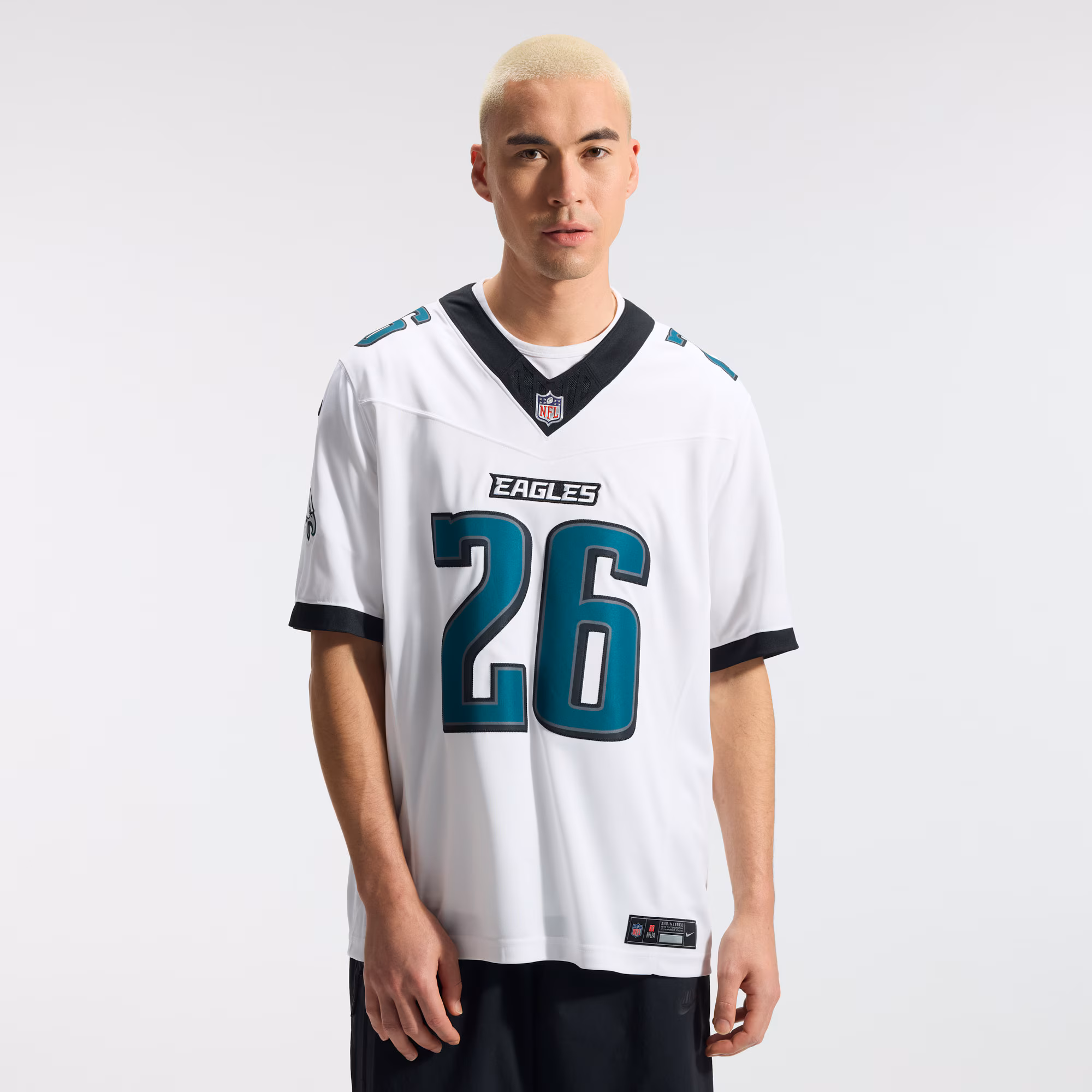 Saquon Barkley Philadelphia Eagles Nike Vapor F.U.S.E. Stitched Limited Jersey - White