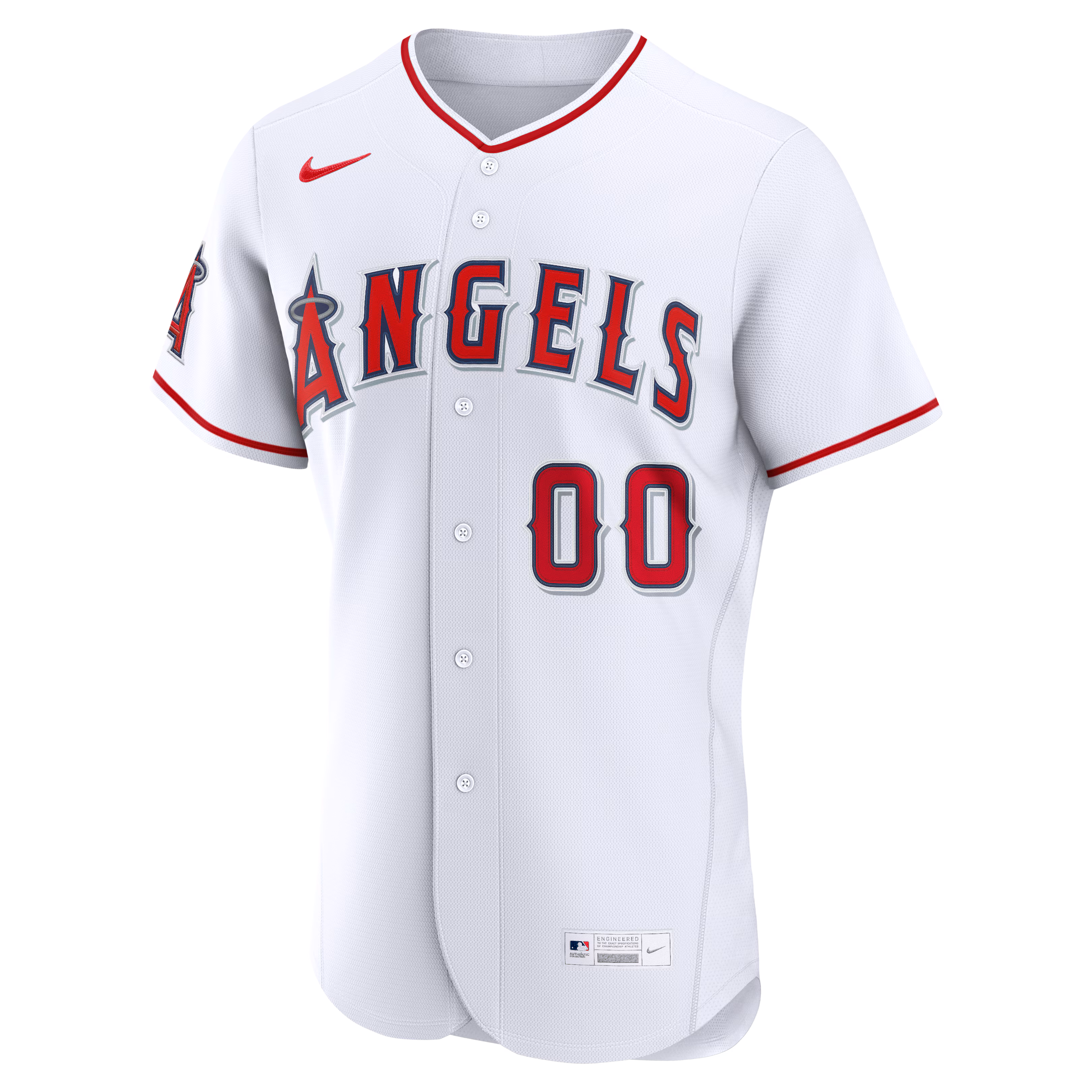 Los Angeles Angels Nike Home Authentic Custom Jersey - White