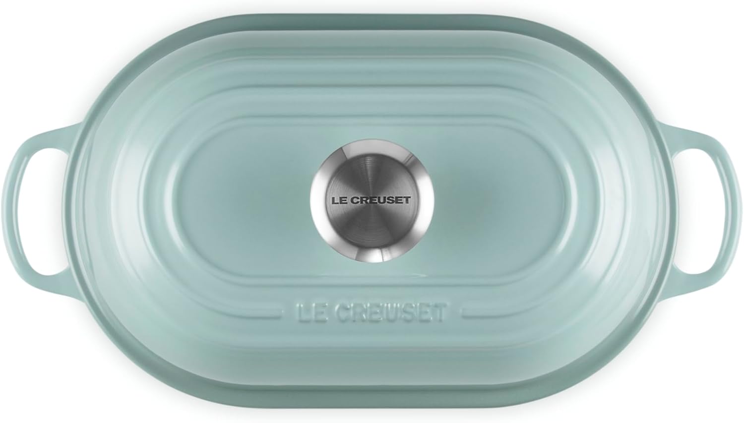 Le Creuset Enameled Cast Iron Signature Oval Bread Oven, 11.5 inch, Sea Salt