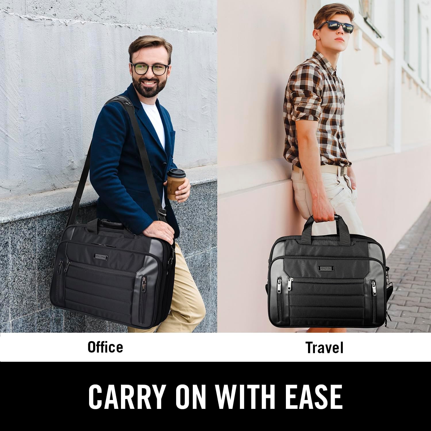 Kenneth Cole Reaction Keystone 1680d Polyester Dual Compartment 17