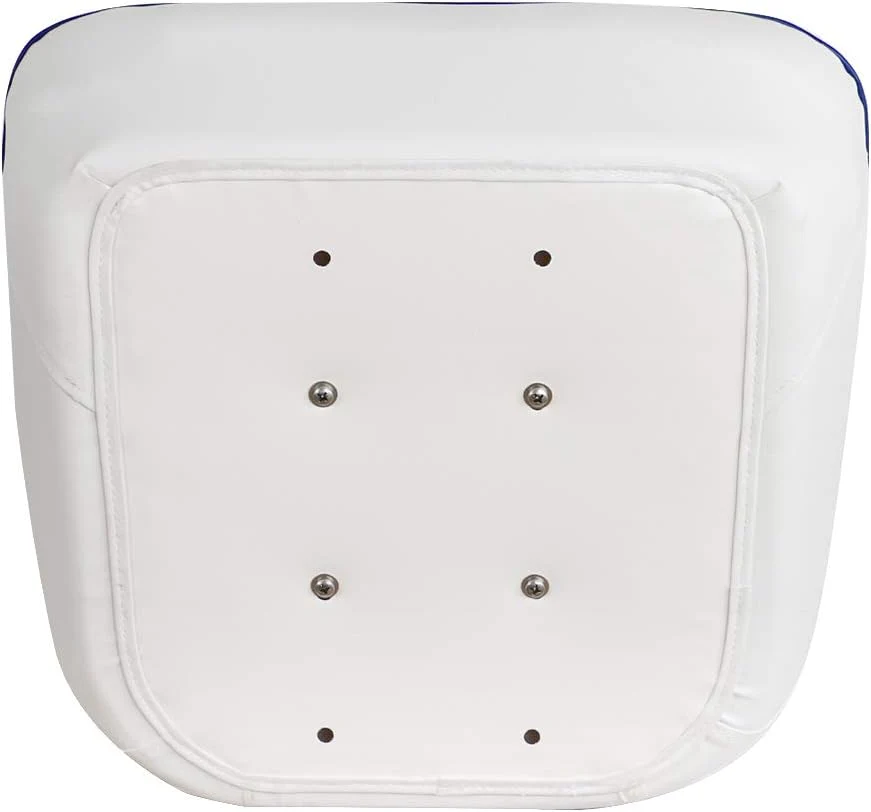 Bucket Pontoon Boat Seat (White/Blue)