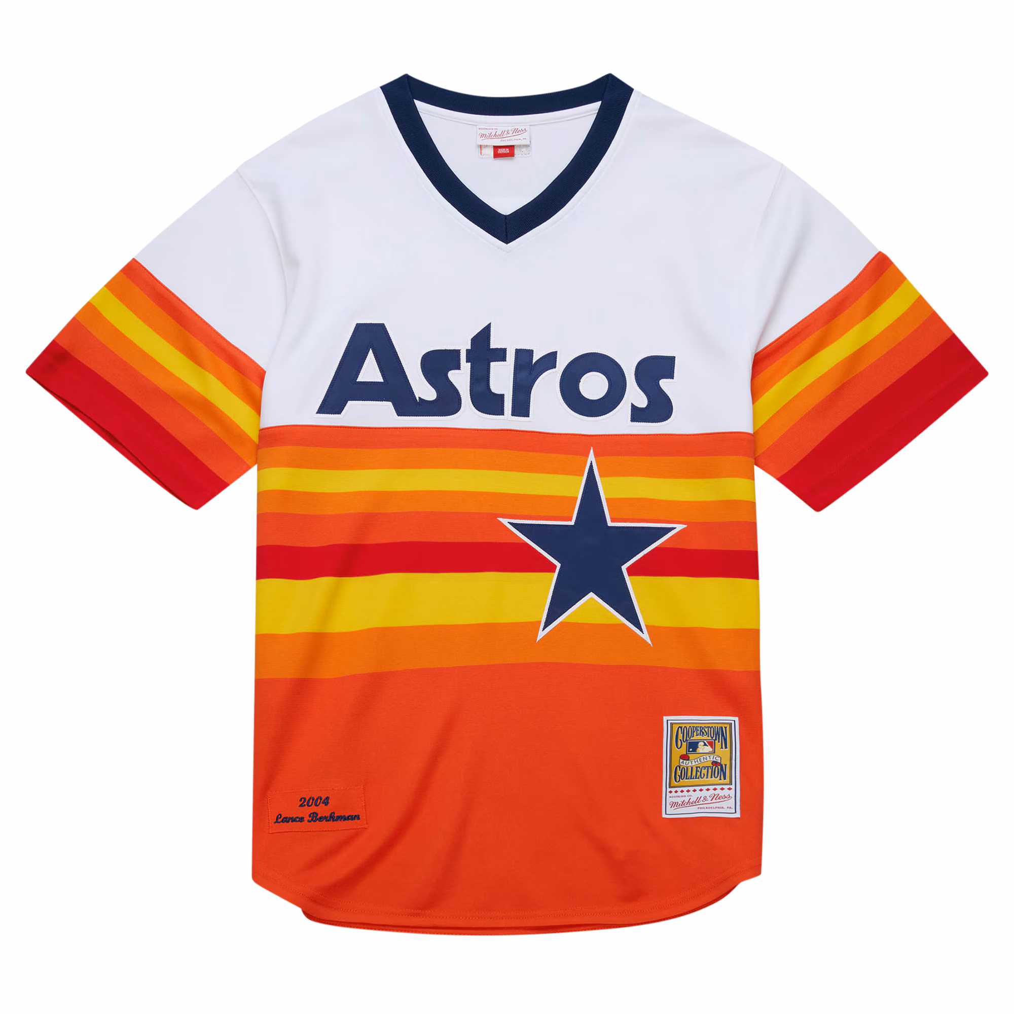 Lance Berkman Houston Astros Mitchell & Ness 2004 Cooperstown Collection Authentic Throwback Jersey - White