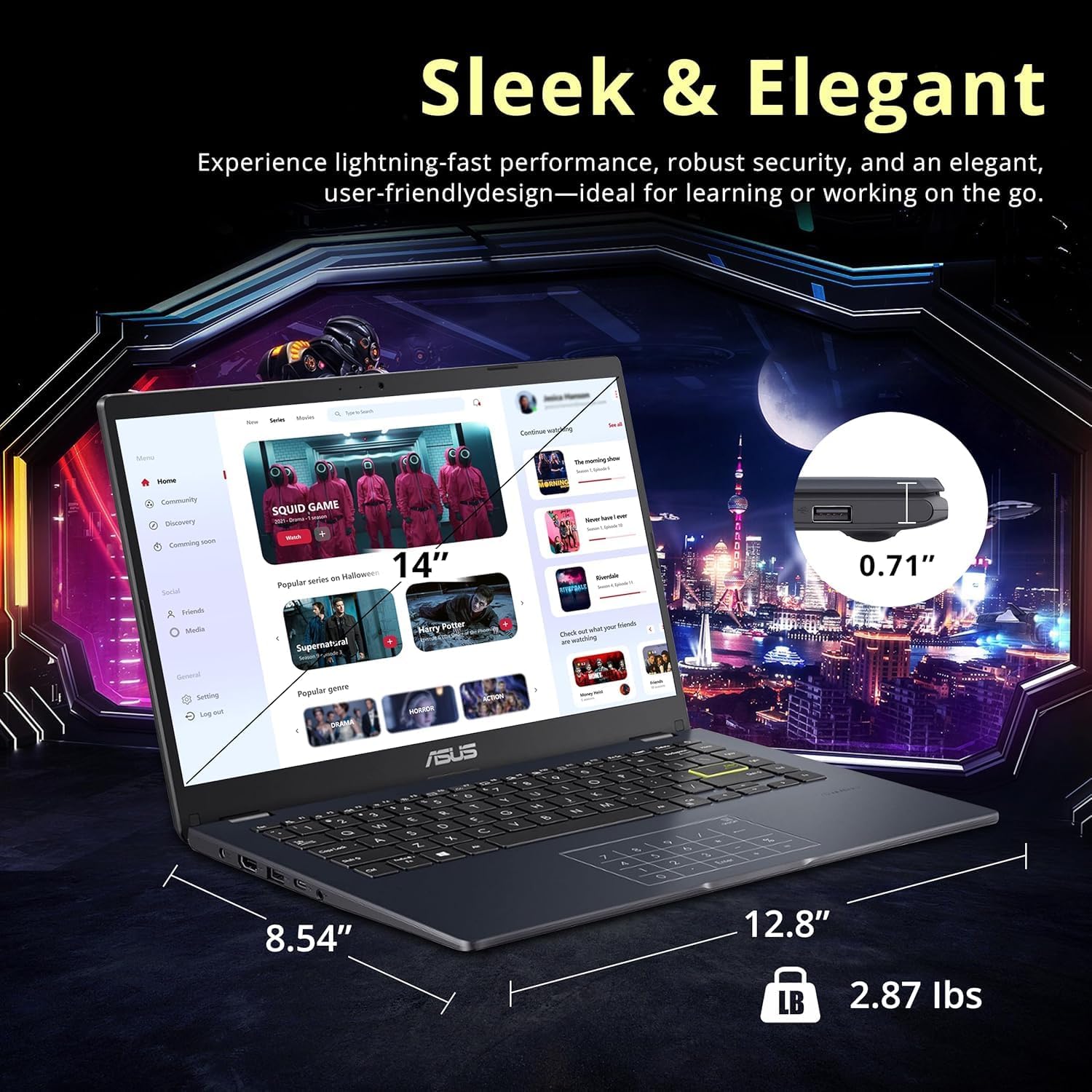 ASUS 2024 Business Laptop, 14