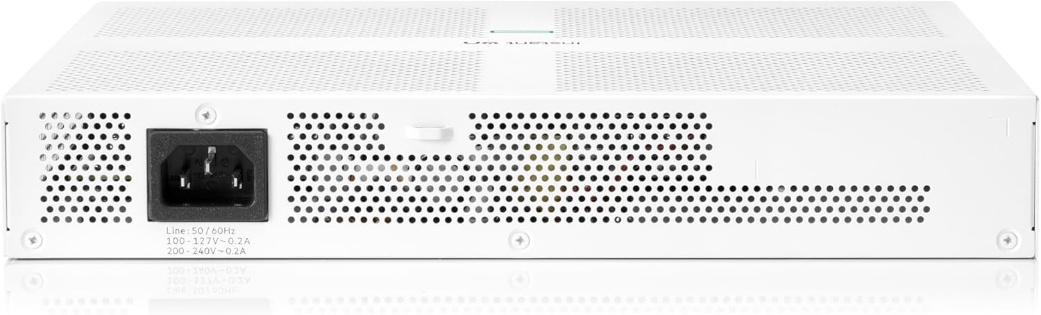 HPE Networking Instant On Switch Series 1430 16-Port Gb Unmanaged Layer 2 Ethernet Switch | 16x 1G | Fan-Less | US Cord (R8R47A#ABA)