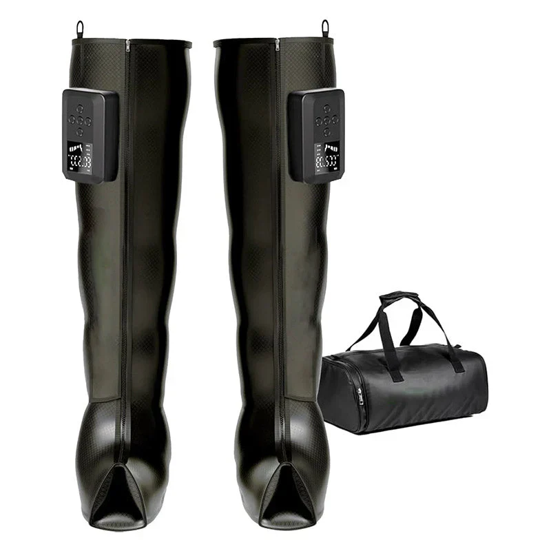 Air Compression Recovery System, Cordless Leg Massager for Circulation, Rechargeable Recovery Boots for Improved Circulation & Lymphatic Drainage