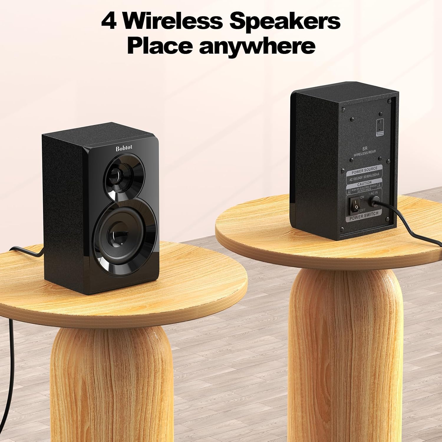 Bobtot Wireless Surround Sound System Home Theater System, 1000W Surround Speakers 8