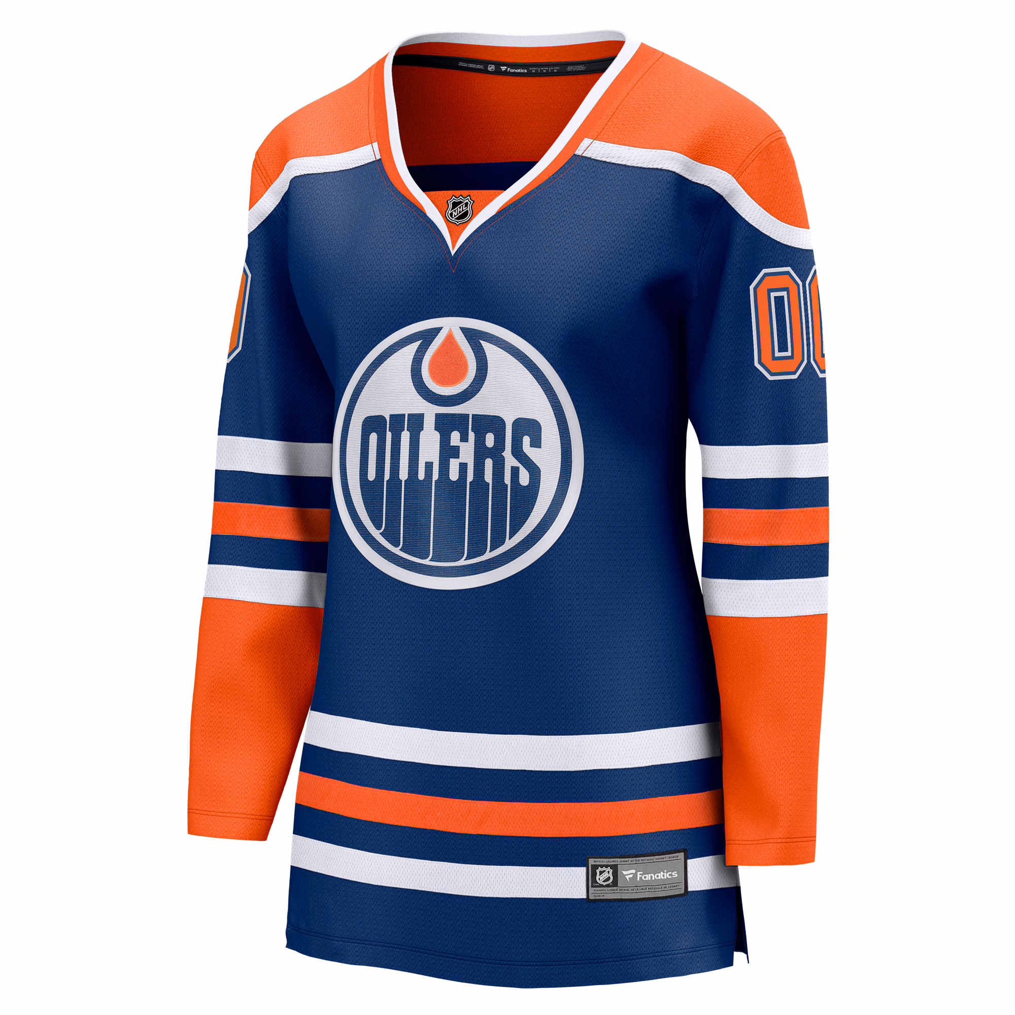 Edmonton Oilers Fanatics Women's Home Breakaway Custom Jersey - Royal