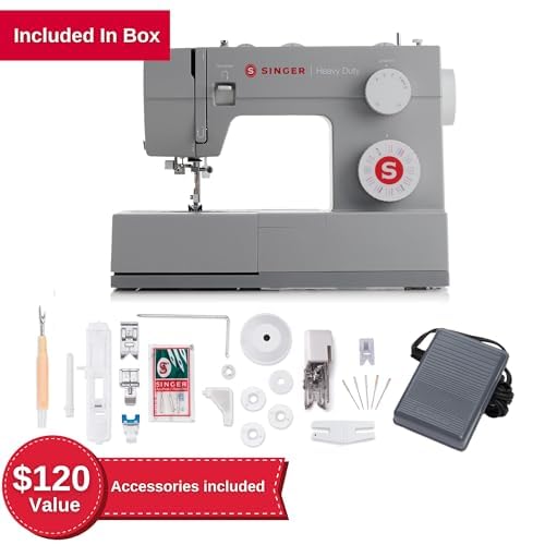 SINGER Heavy Duty 4452 High Speed Sewing Machine with Accessories