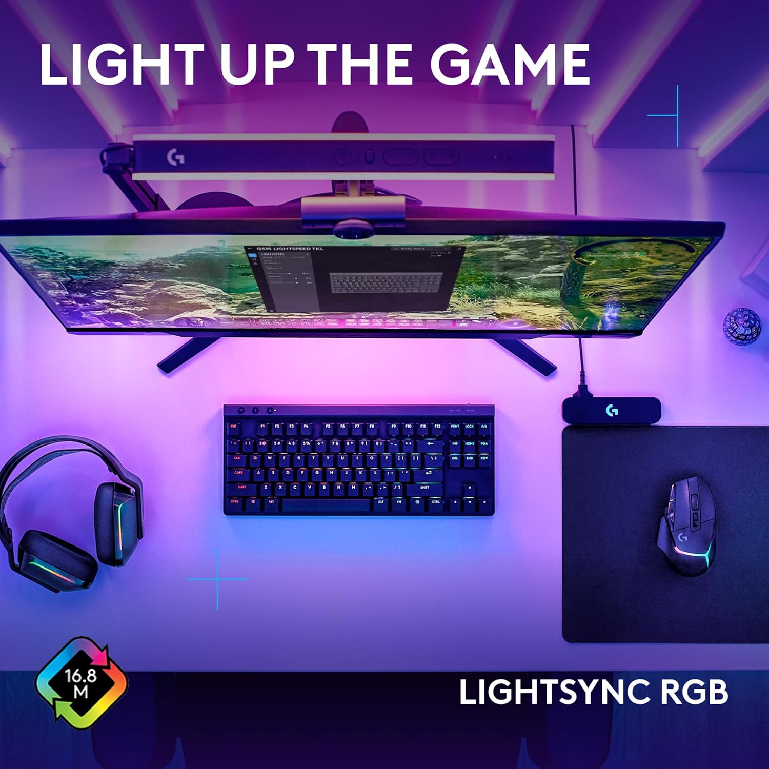 Logitech G502 X Plus Lightspeed Wireless Gaming Mouse + G515 TKL Wireless Gaming Keyboard (Tactile) Bundle: Black
