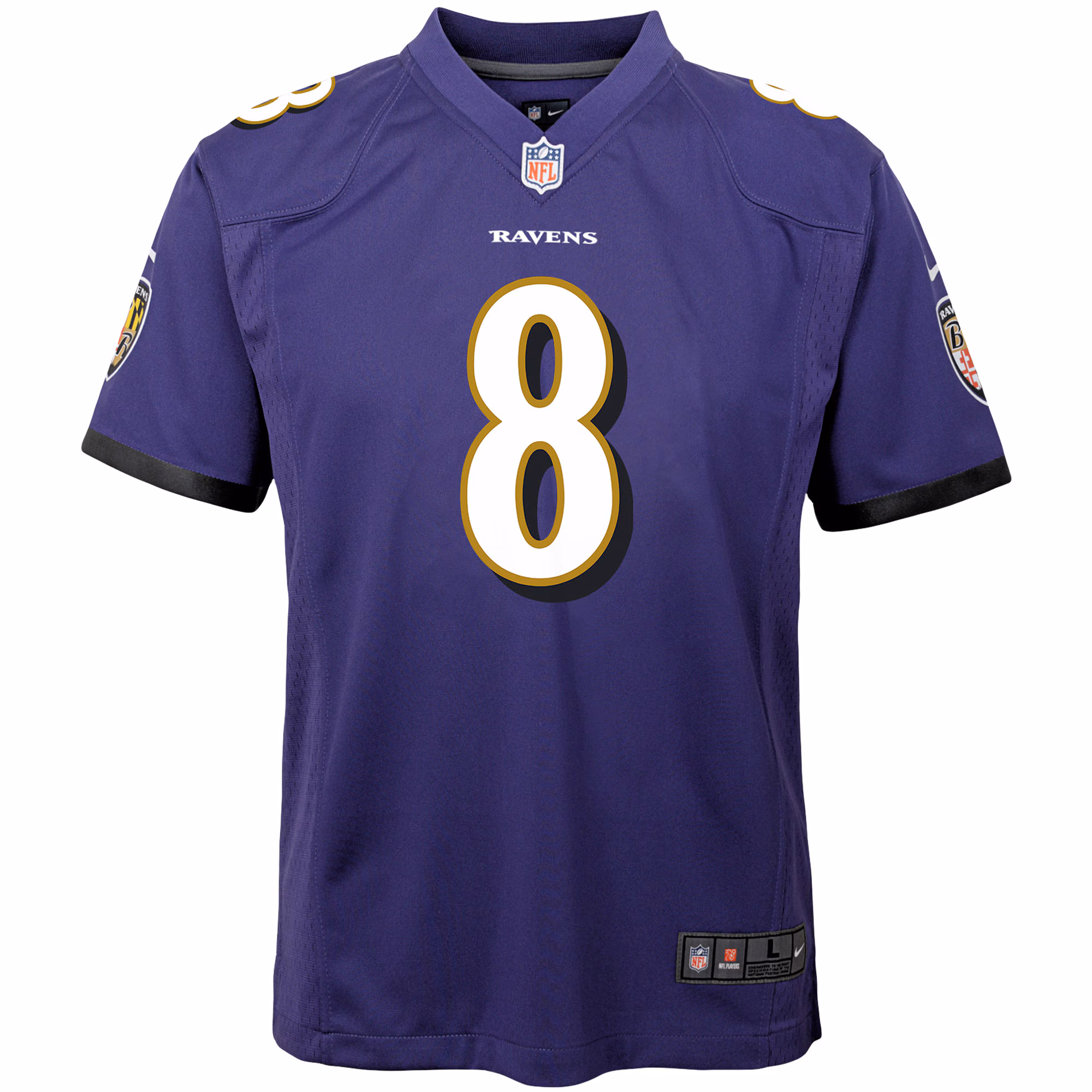 Lamar Jackson Baltimore Ravens Nike Youth Game Jersey - Purple
