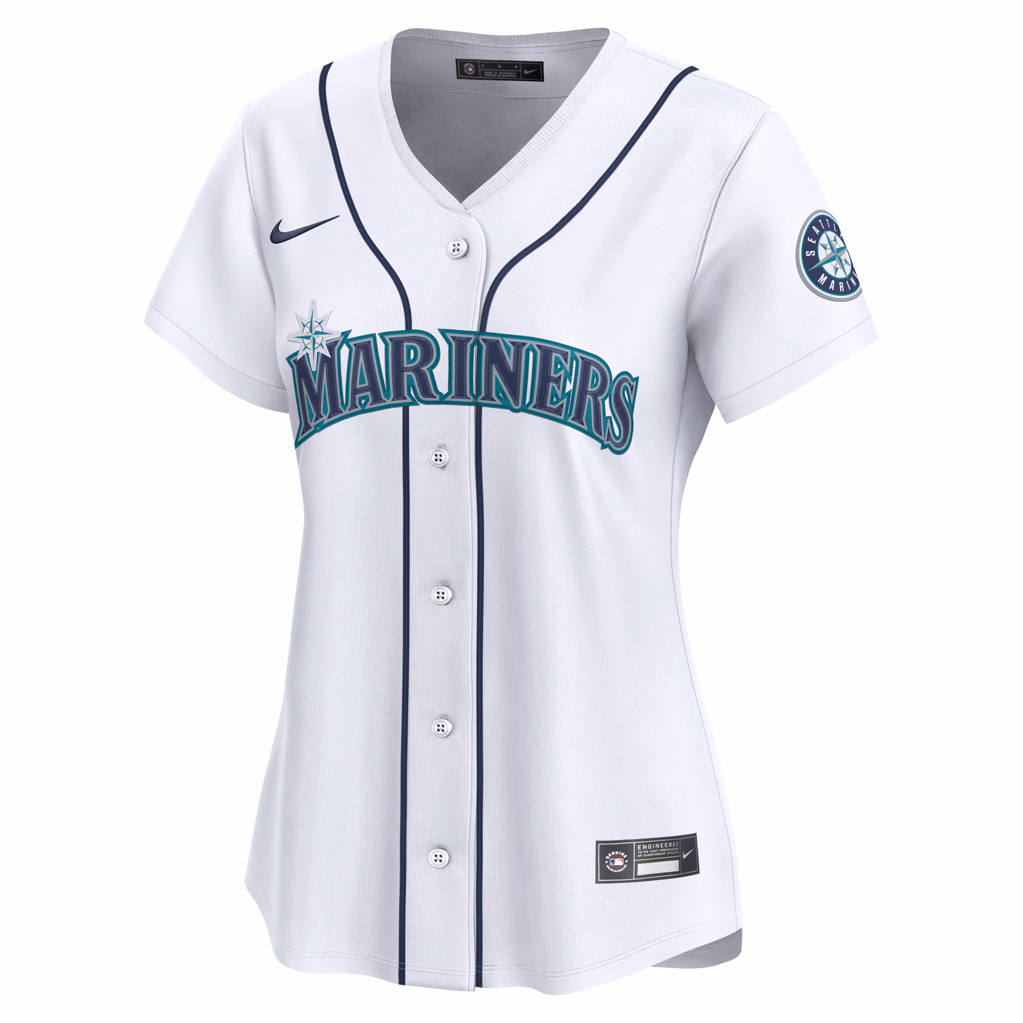 Seattle Mariners Nike Women's Home Limited Custom Jersey - White