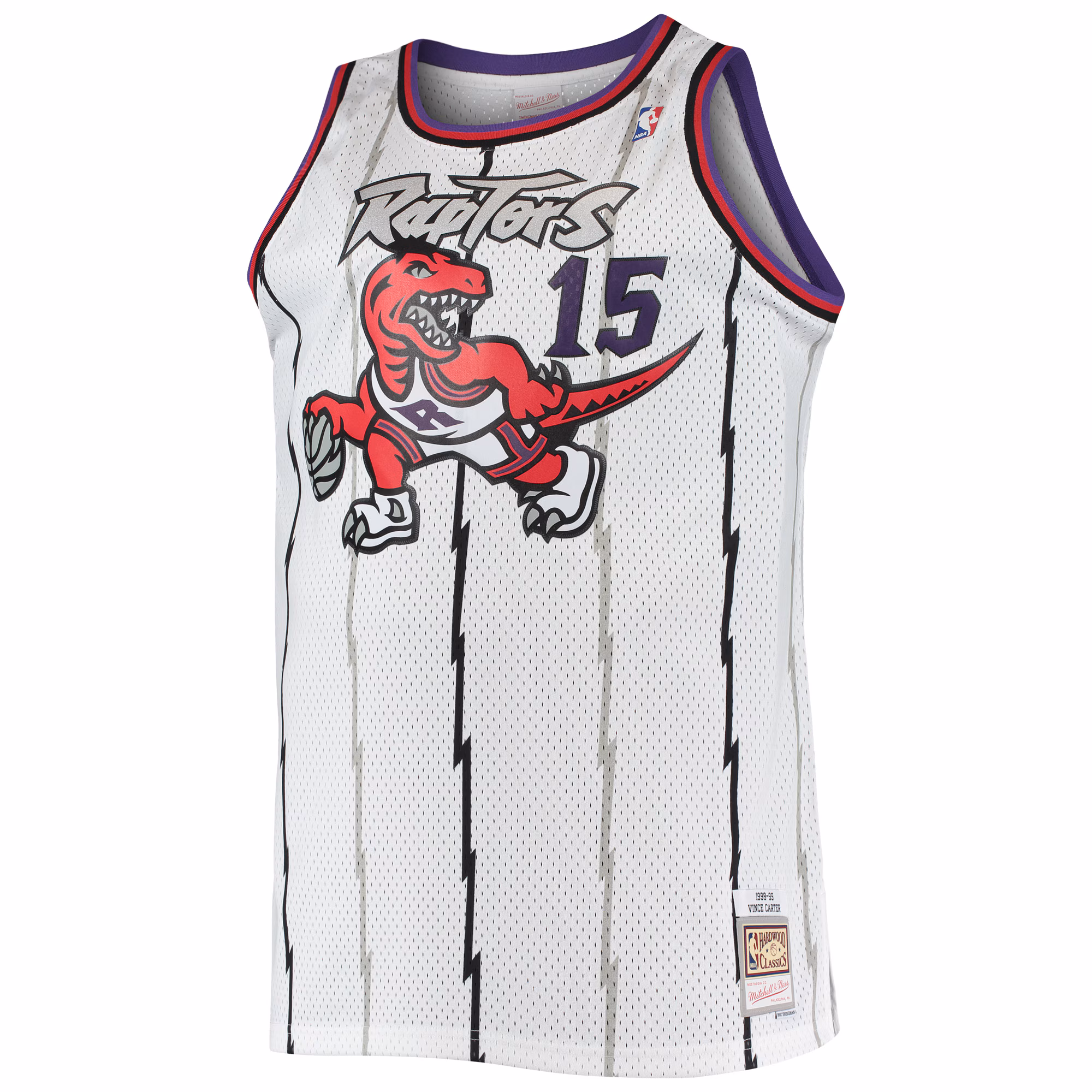 Vince Carter Toronto Raptors Mitchell & Ness 1998/99 Big & Tall Hardwood Classics Swingman Jersey - White