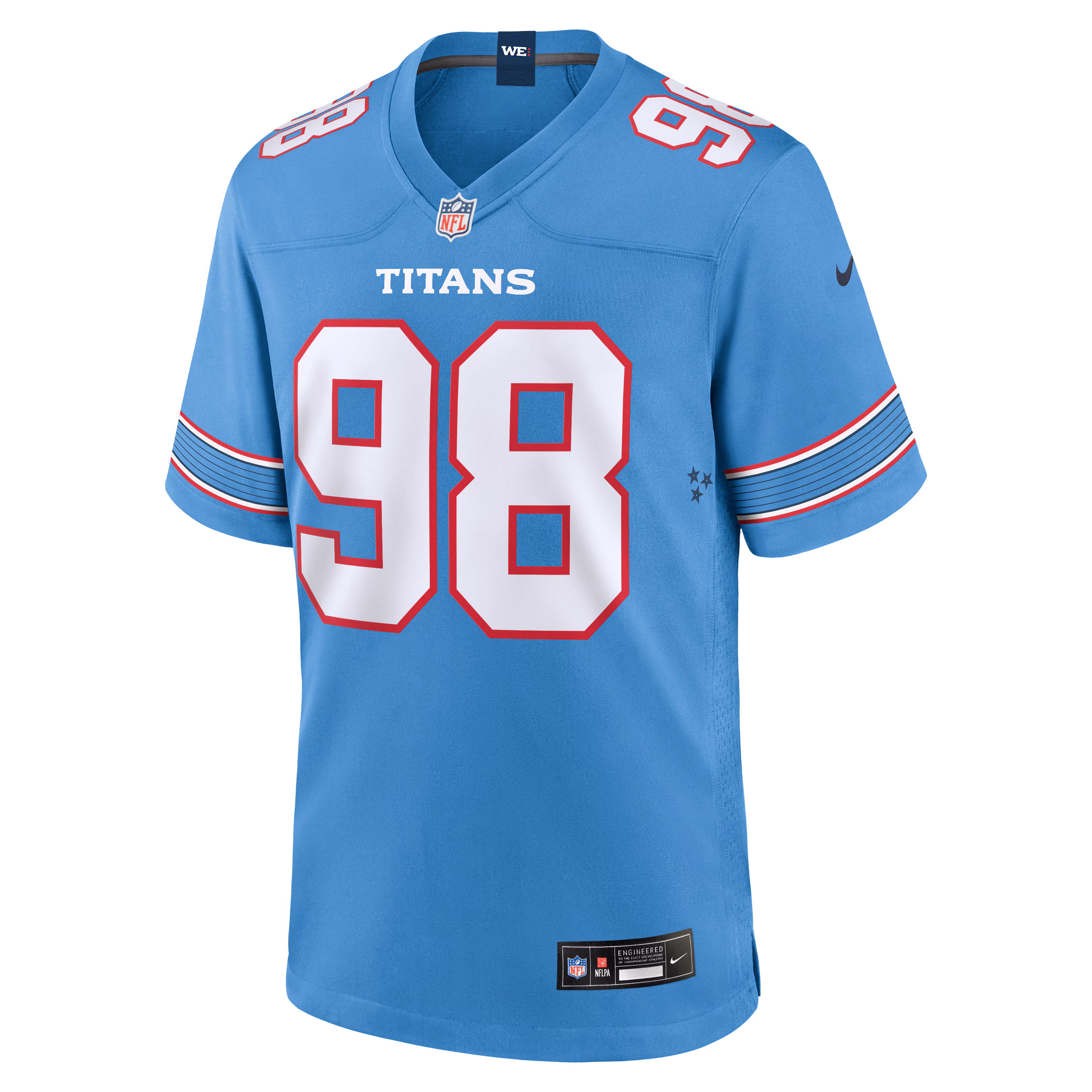 Jeffery Simmons Tennessee Titans Nike Game Jersey - Light Blue