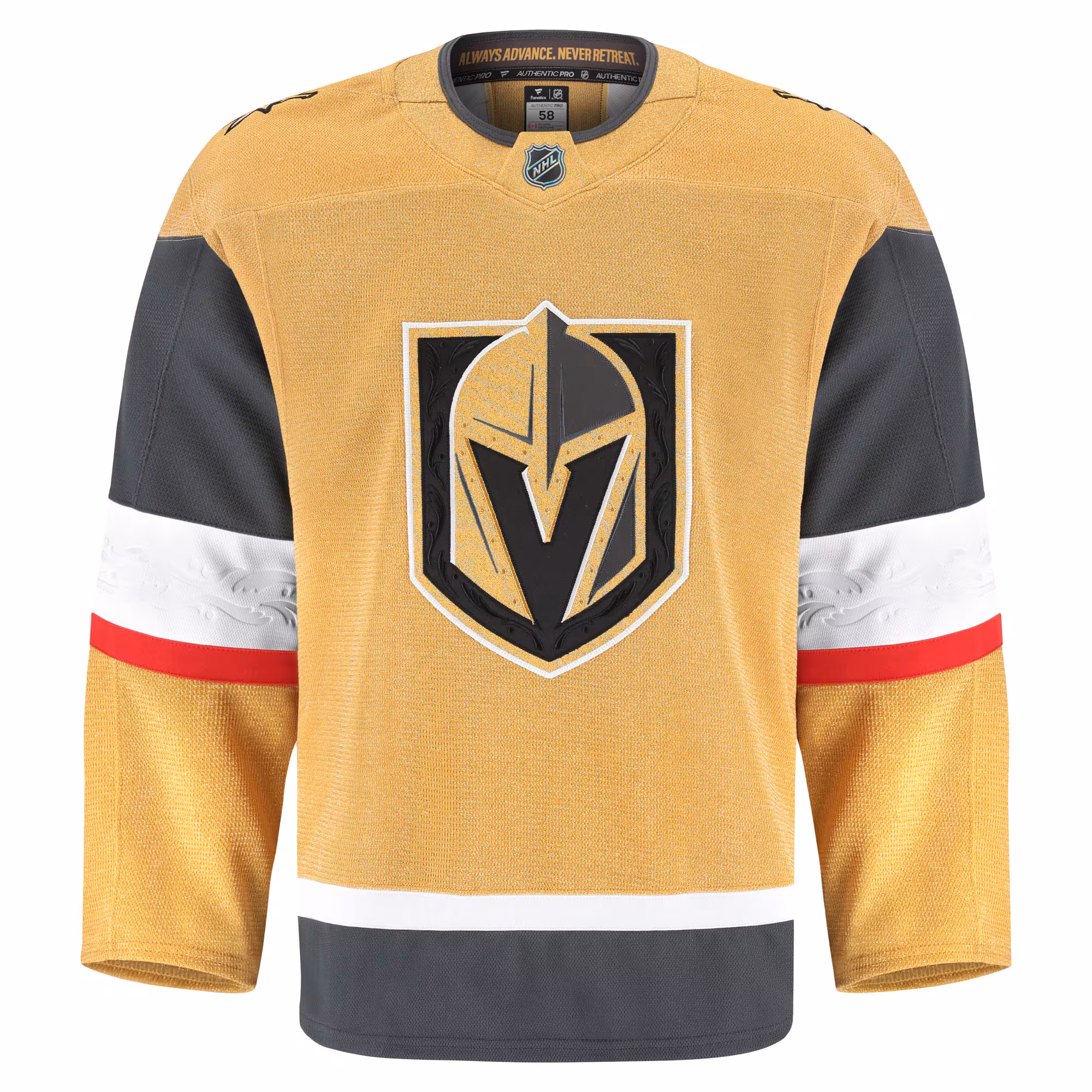 Vegas Golden Knights Fanatics Home Authentic Pro Jersey - Gold