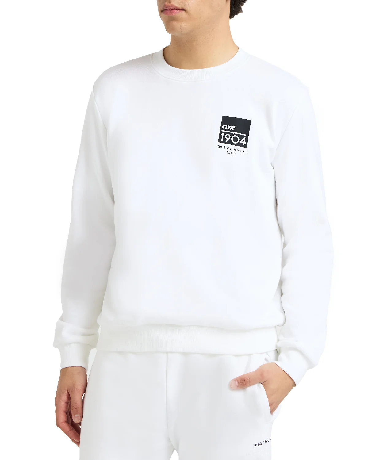 FIFA 1904 White Square Crewneck - Unisex
