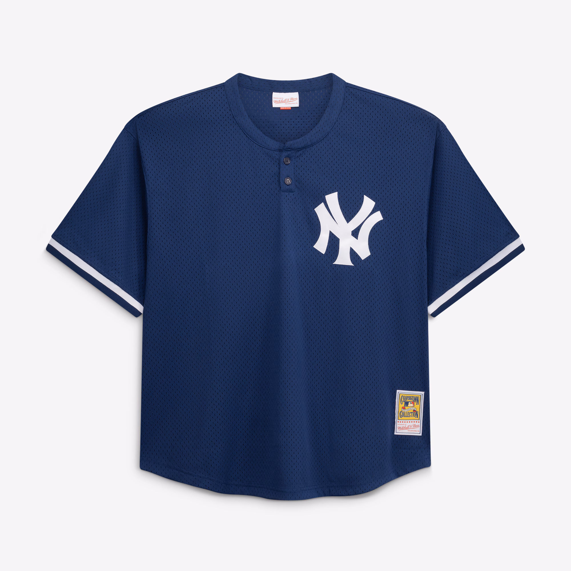 Mariano Rivera New York Yankees Mitchell & Ness Cooperstown Collection Big & Tall Mesh Batting Practice Jersey - Navy