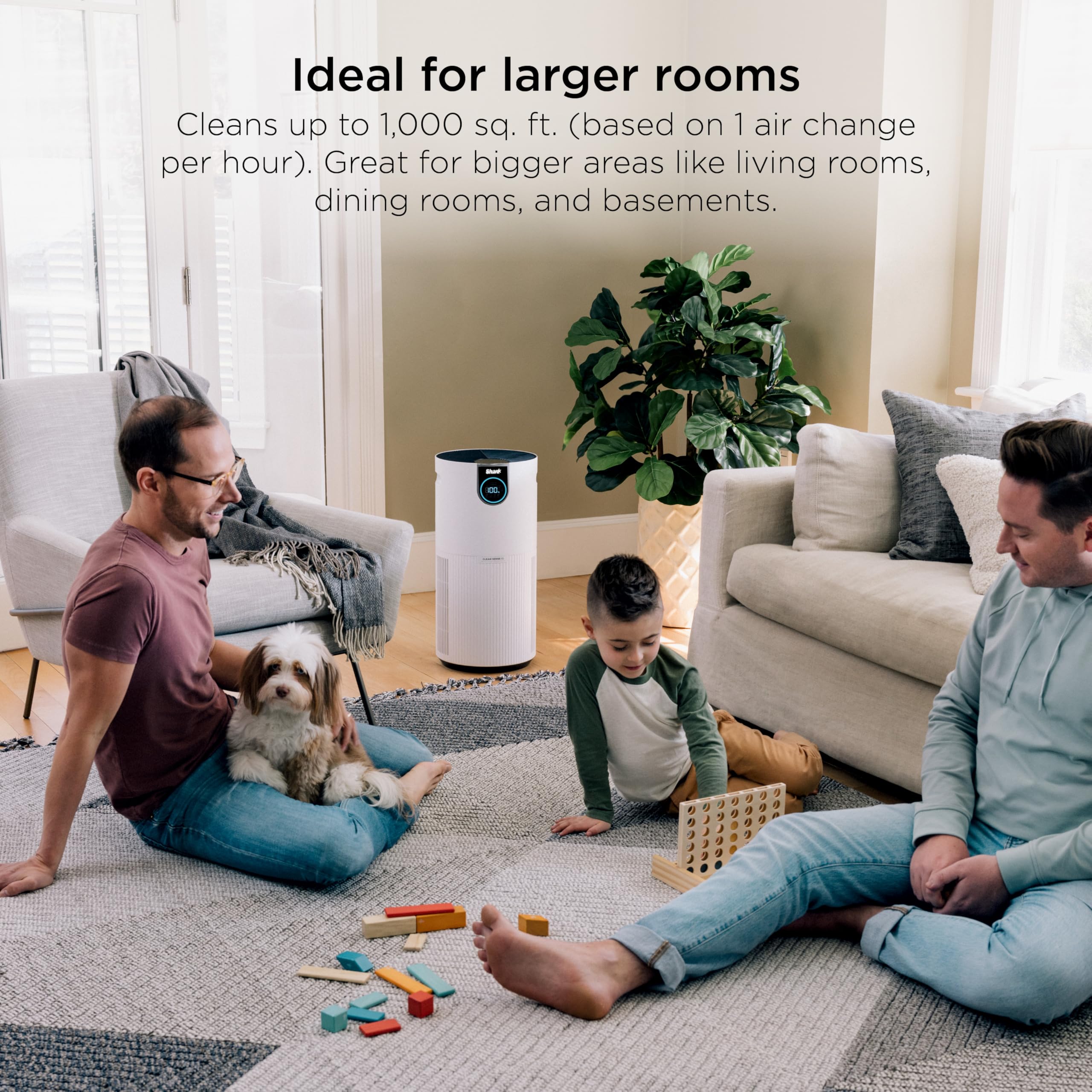 SHARK Air Purifier for Large Rooms with HEPA Filter