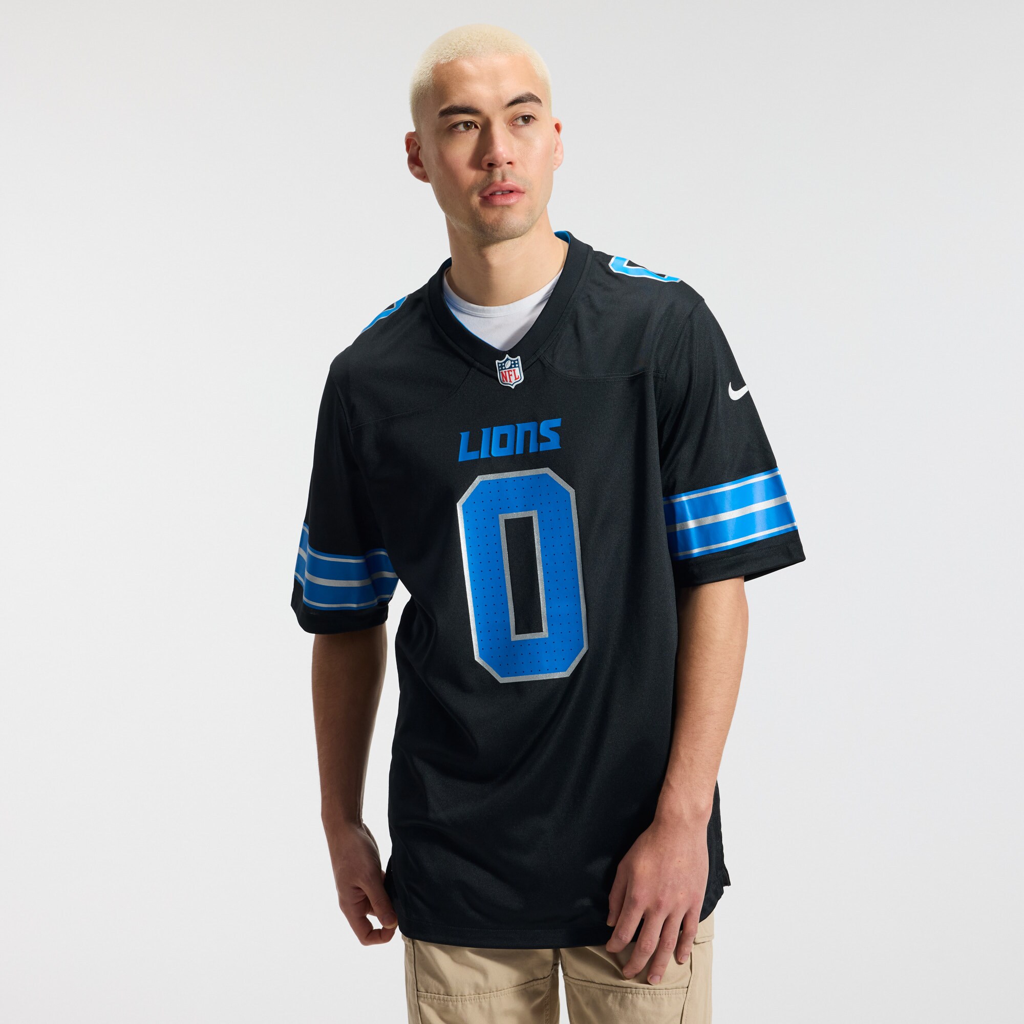 Jahmyr Gibbs Detroit Lions Nike 2nd Alternate Game Player Jersey - Black
