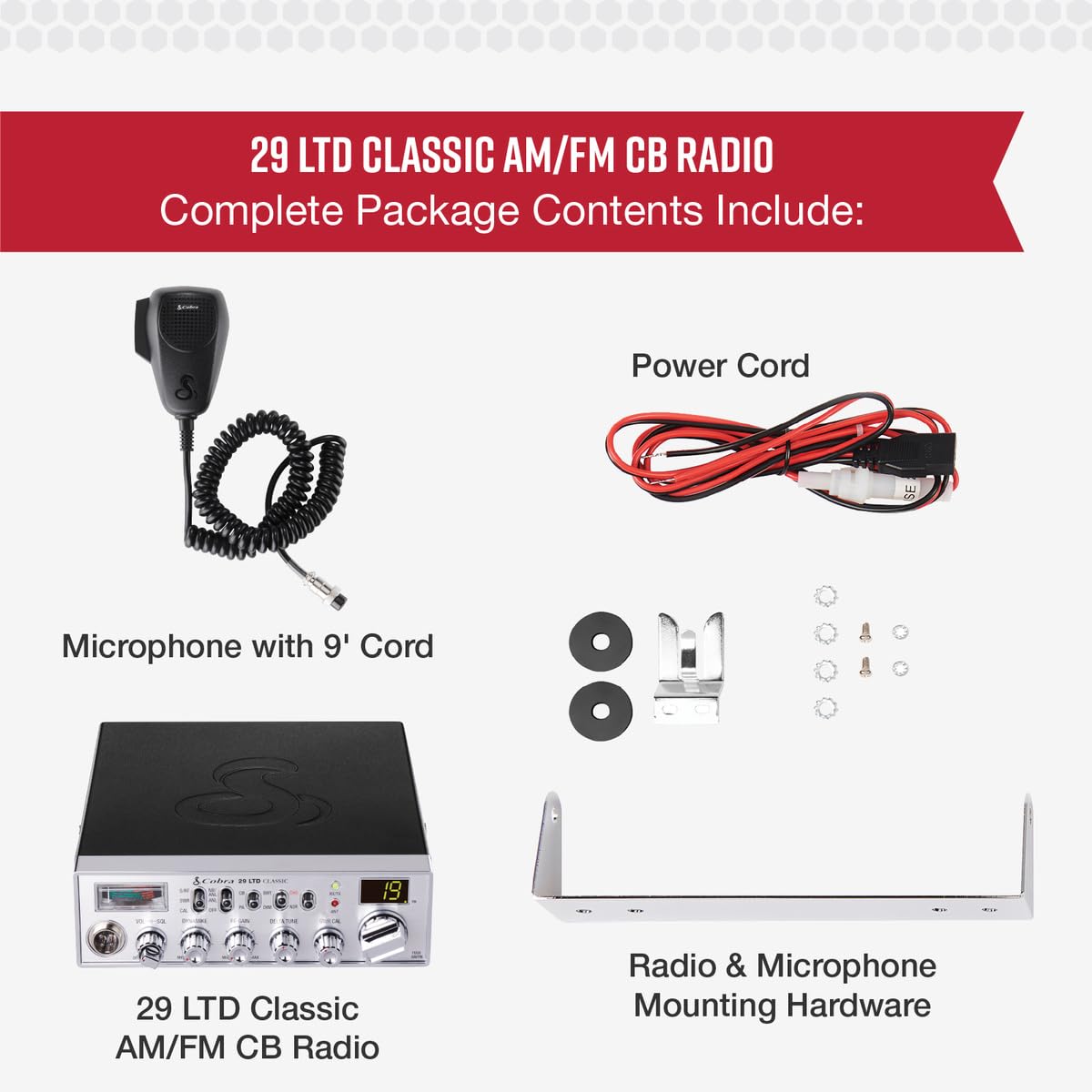 COBRA 29 LTD Classic AM/FM Professional CB Radio - 40 Channels