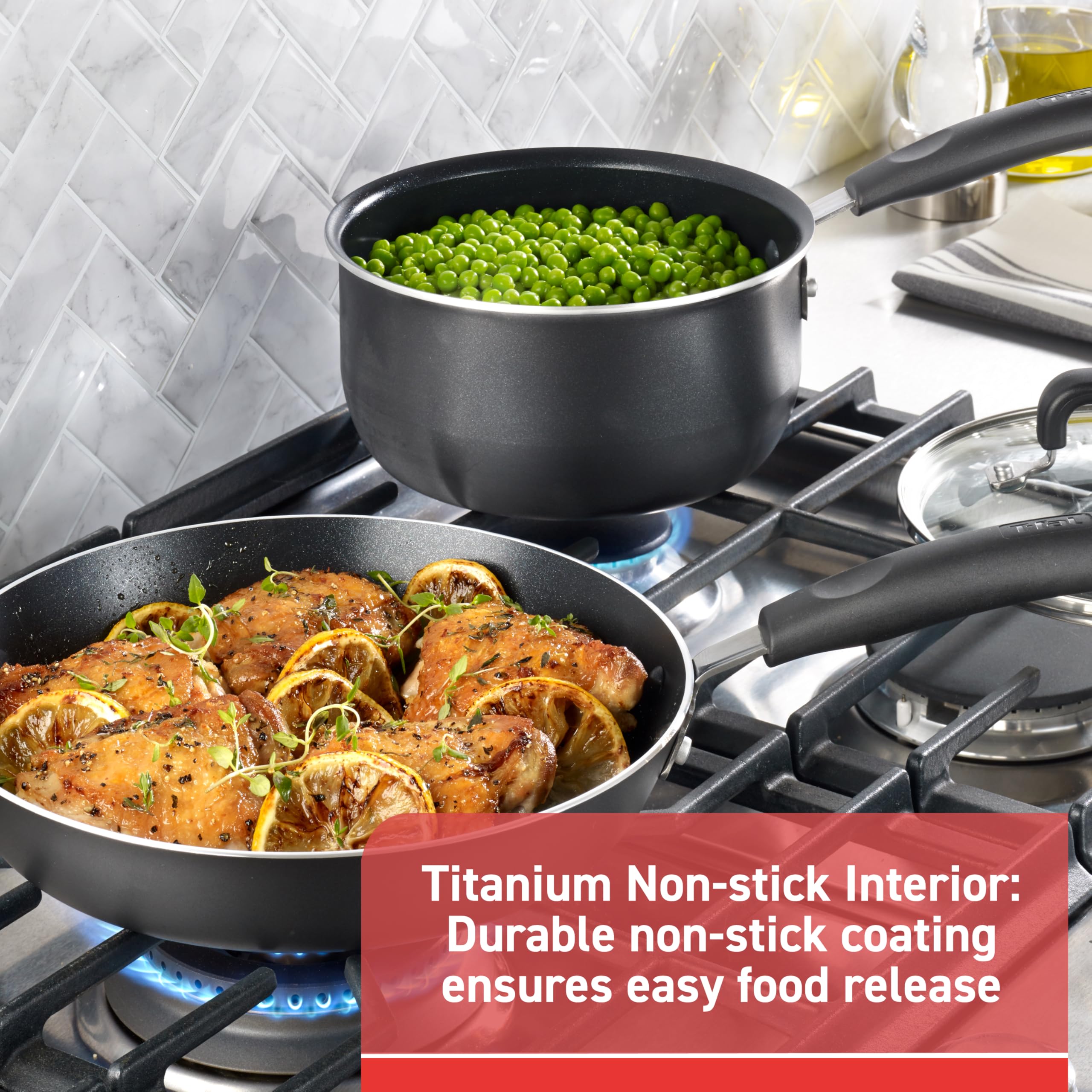 GROUPE SEB T-Fal Signature Nonstick Cookware Set, 12 Piece