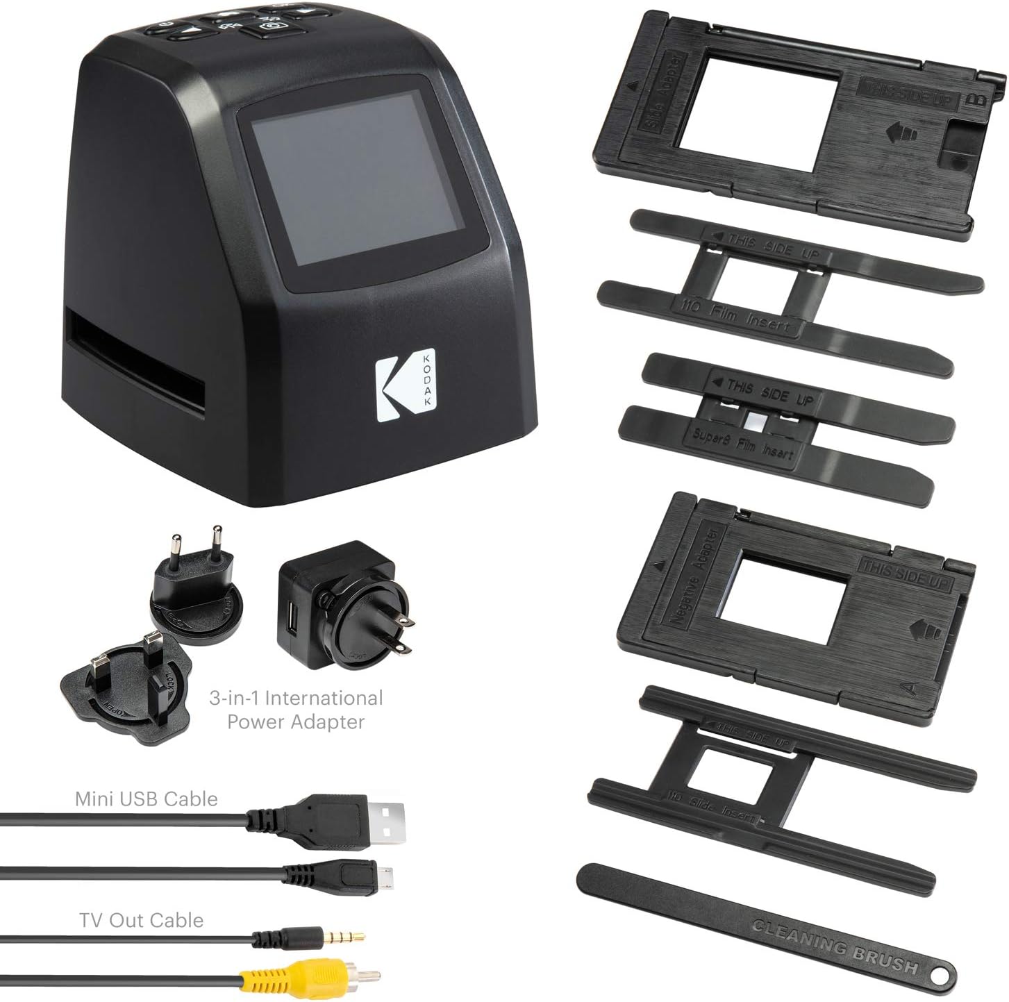 KODAK Mini Digital Film & Slide Scanner – Converts 35mm, 126, 110, Super 8 & 8mm Film to 22MP JPEG Images – Includes 2.4