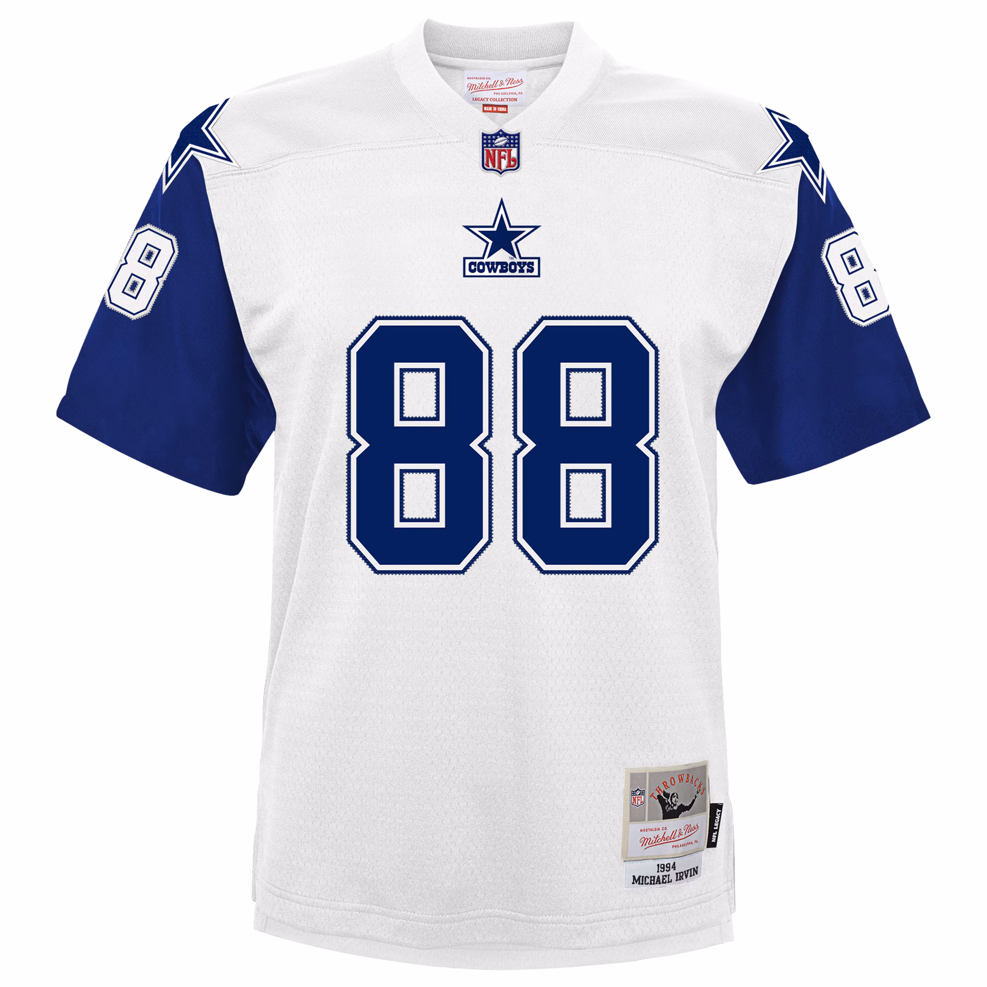 Michael Irvin Dallas Cowboys Mitchell & Ness Youth 1994 Alternate Legacy Jersey - White