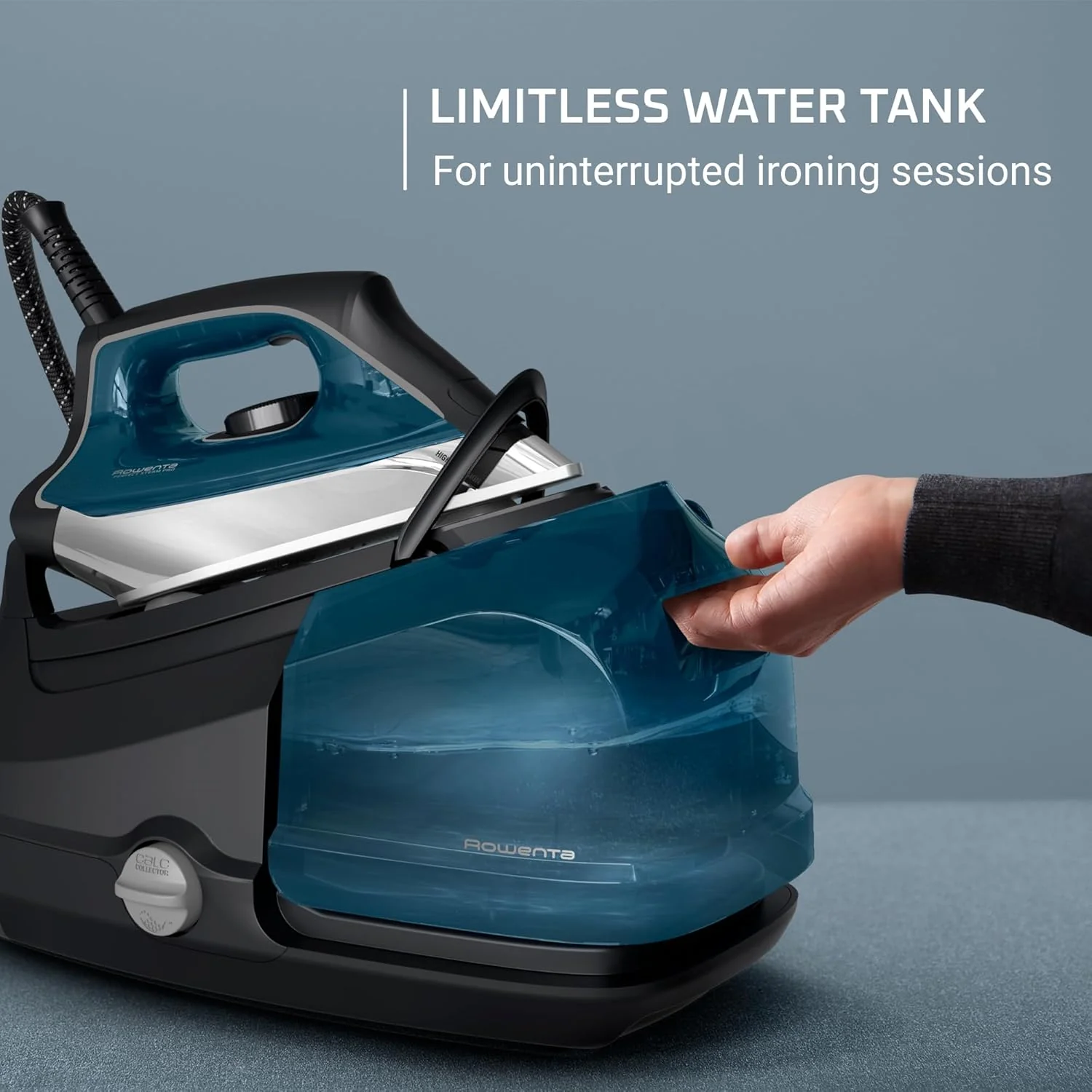 Rowenta DG8624 Steam Station Iron, 1800W, 1.1L Tank, Blue