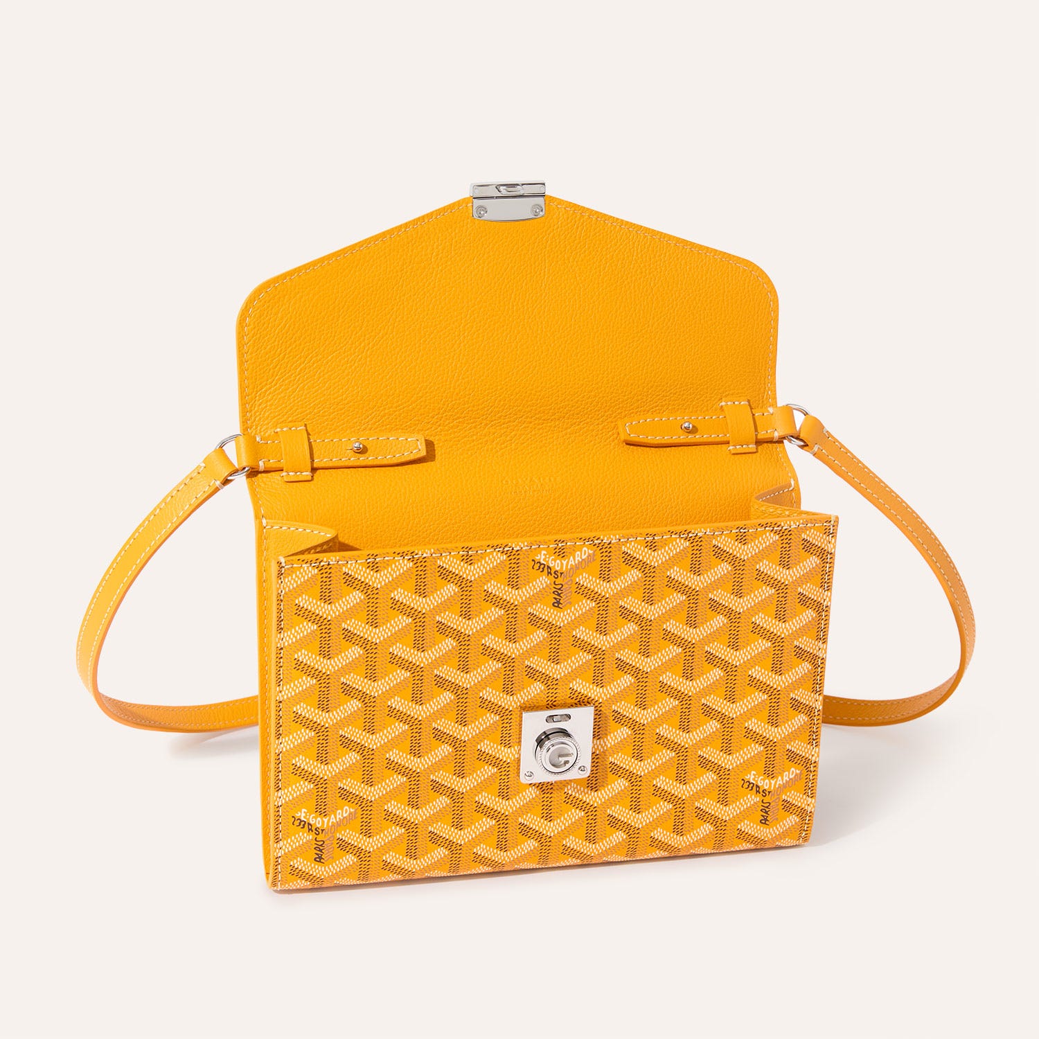 Chypre Wallet-Pouch Stripes and Initials
