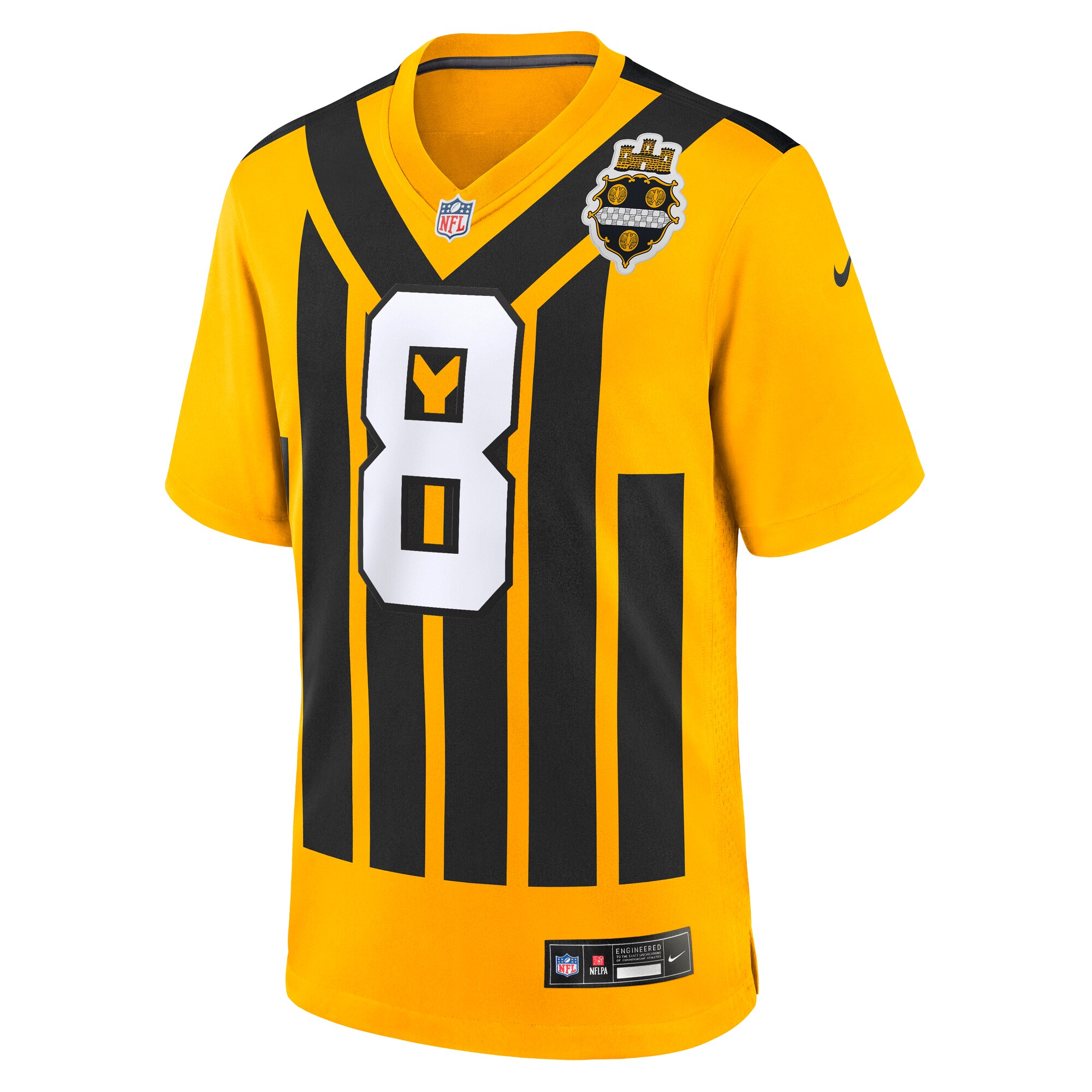 Aaron Rodgers Pittsburgh Steelers Nike Alternate 1933 Throwback Game Jersey - Gold