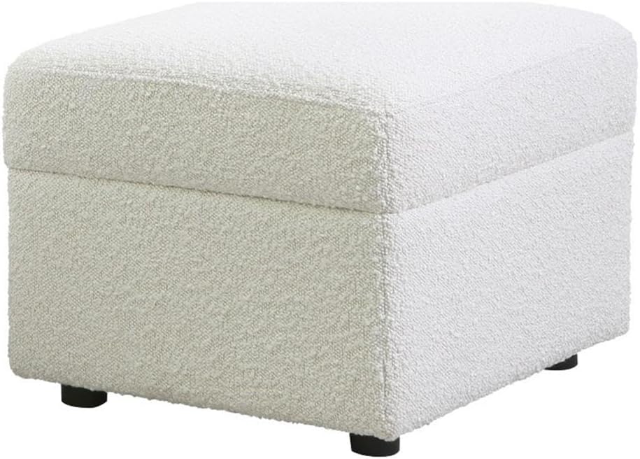 Second Story Home Soho Upholstered Ottoman Comfortable Footrest, Stylish and Versatile Accent Piece, Perfect Companion for Swivel Gliders and Nursery Chairs