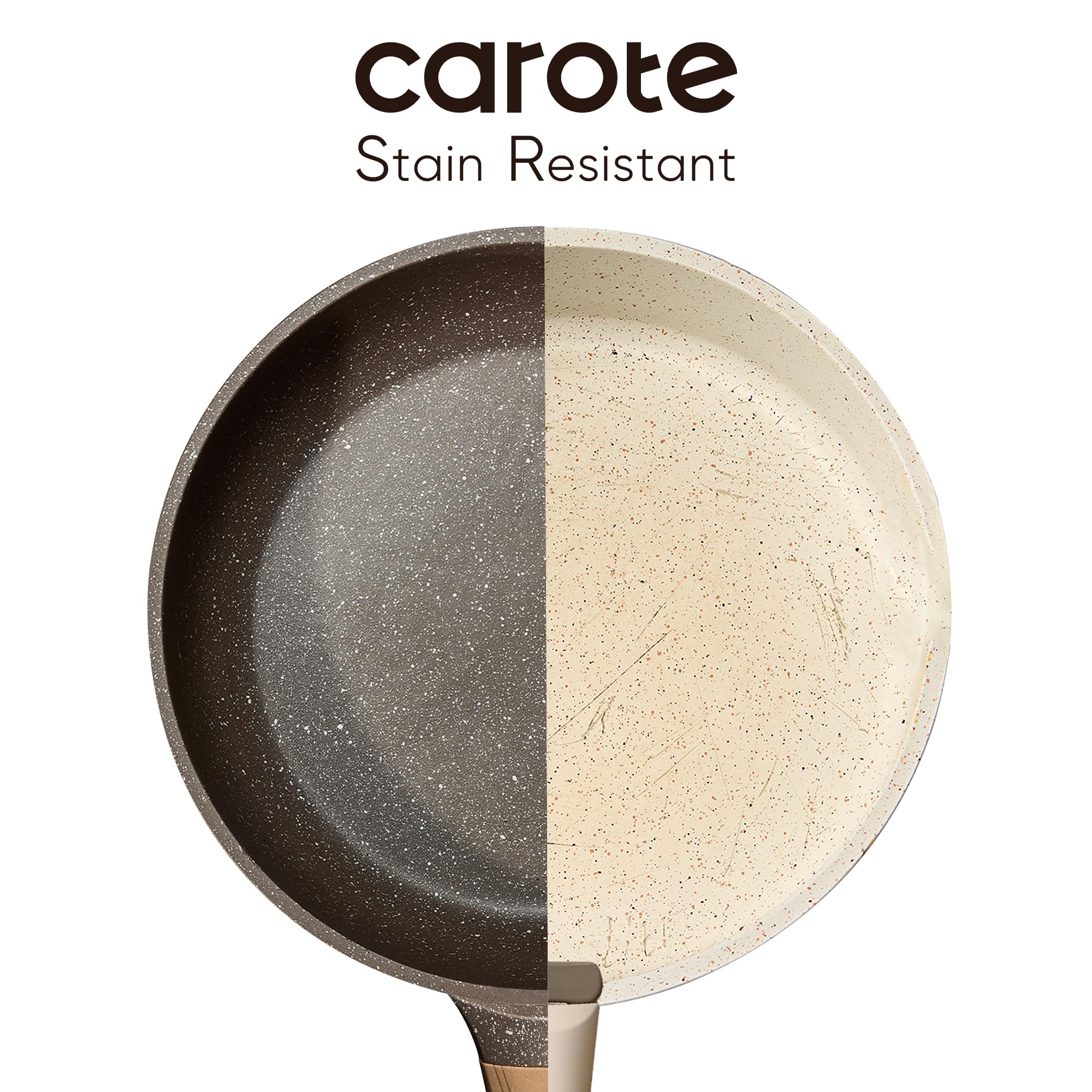 CAROTE 26PCS Non-Stick Cookware Set - Induction Compatible