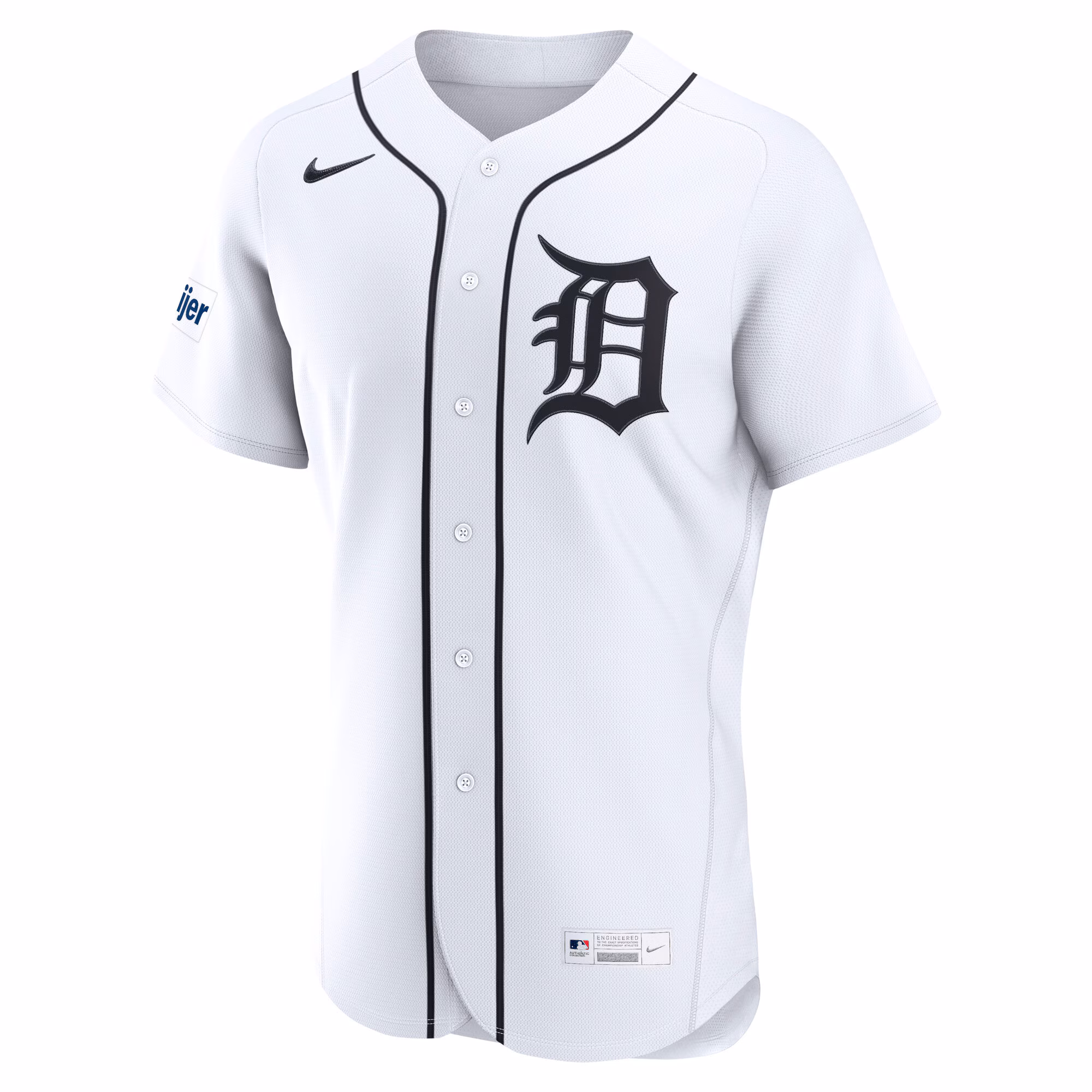 Detroit Tigers Nike Home Authentic Jersey - White