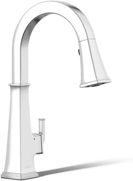 Kohler 23832-WB-CP Riff Voice-Activated Sink, Touchless Kitchen Faucet with Pull Down Sprayer, Polished Chrome
