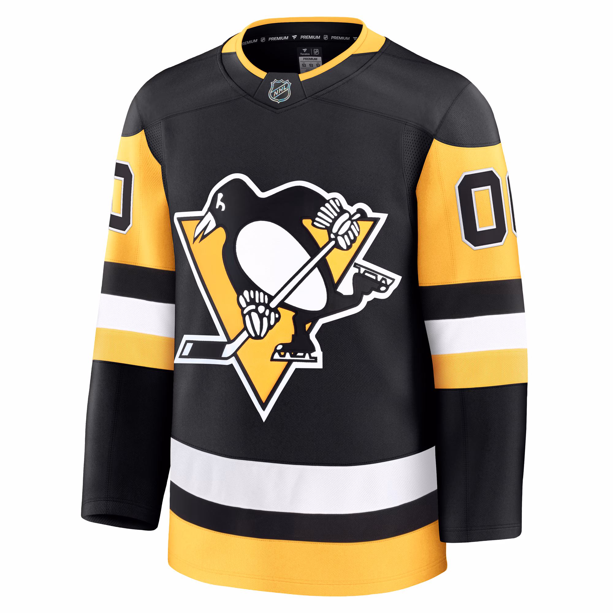 Pittsburgh Penguins Fanatics Home Premium Custom Jersey - Black