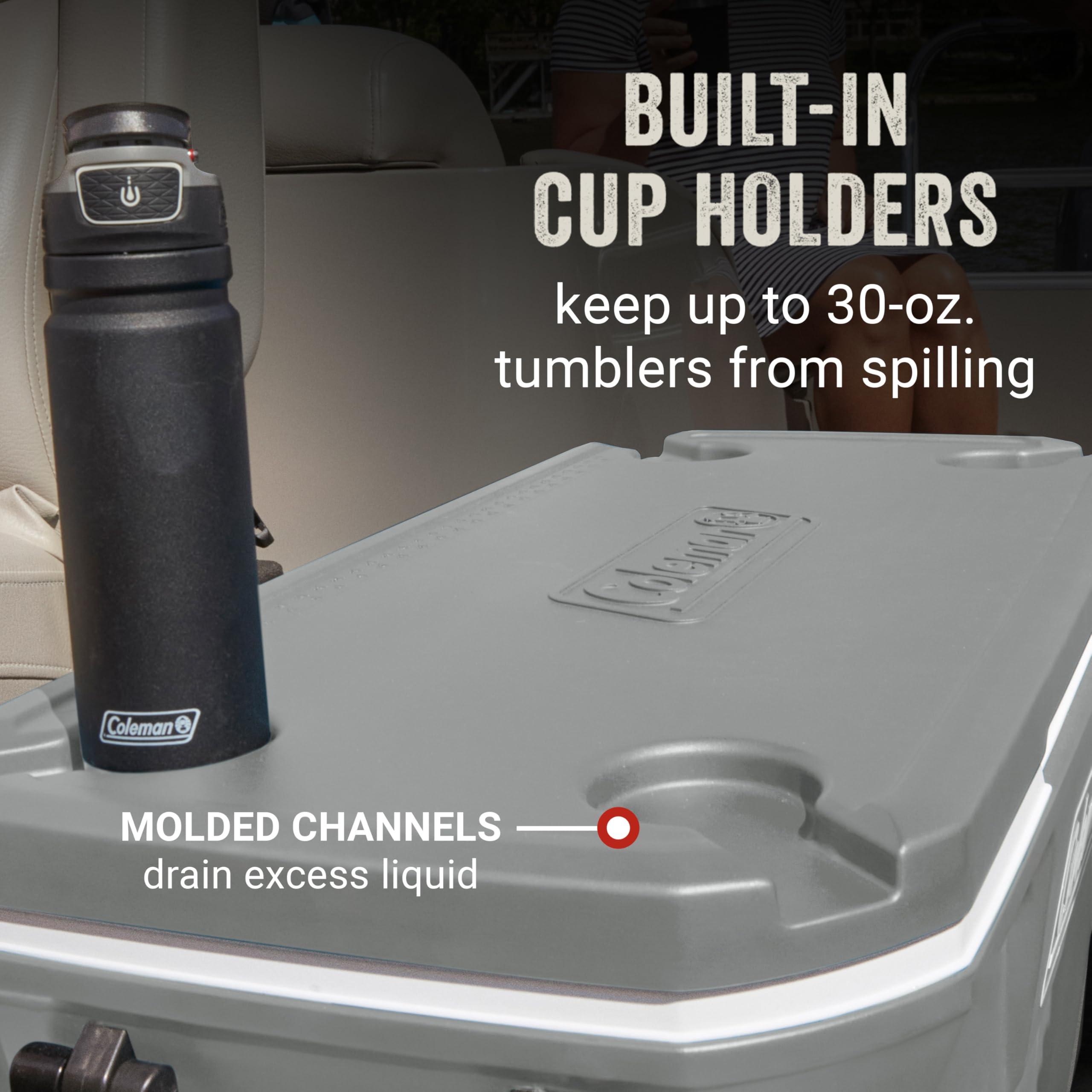 COLEMAN Classic Series 100-Quart Insulated Rolling Cooler