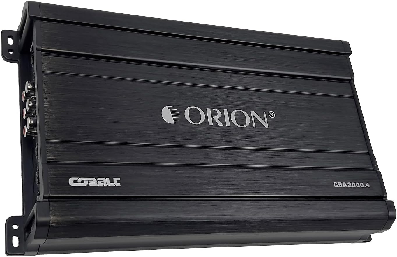 Orion Cobalt Series CBA2000.4 High Efficiency 4-Channel Class A/B Amplifier for Car Audio Stereo - 2000W Max, 300W RMS, 2/4 Ohm Stable, Adjustable Low/High Pass, Bass Boost, MOSFET Power Supply