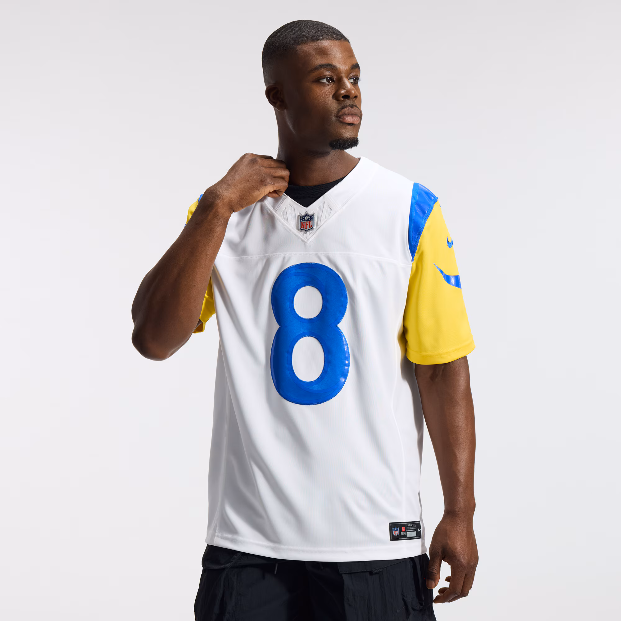 Jared Verse Los Angeles Rams Nike Vapor F.U.S.E. Stitched Limited Jersey - White