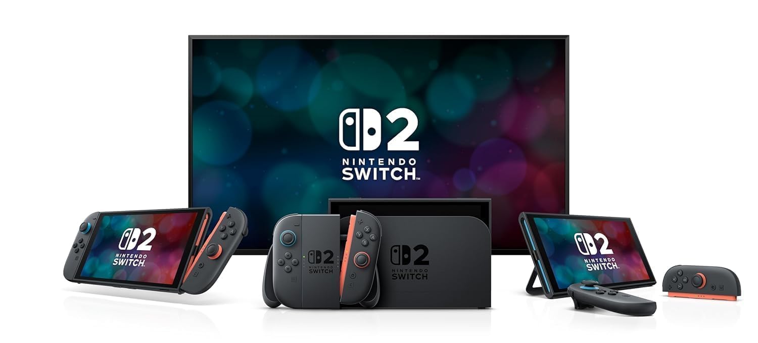 Nintendo Switch 2 System + Joy-Con 2 (L)/(R) Light Blue/Light Red switch + 256GB MicroSD Card Bundle
