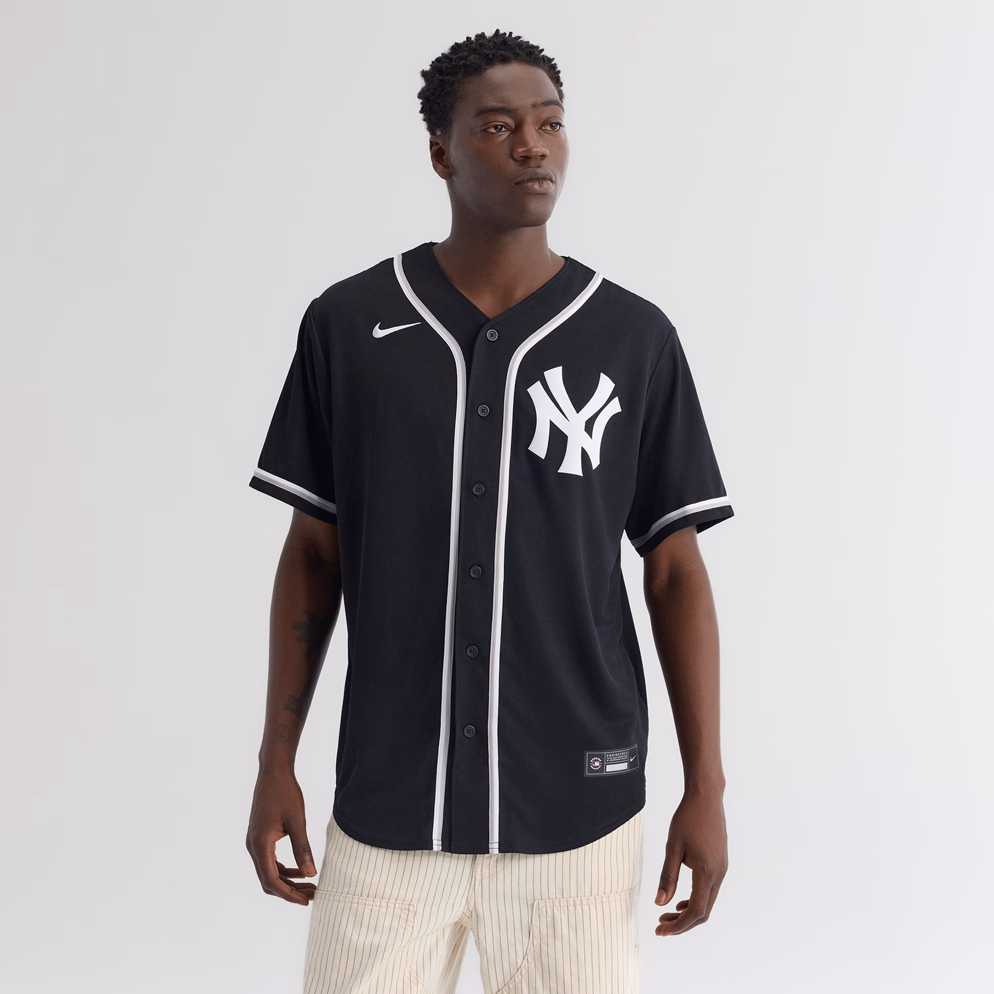 Aaron Judge New York Yankees Nike Fashion Replica Black Out Jersey