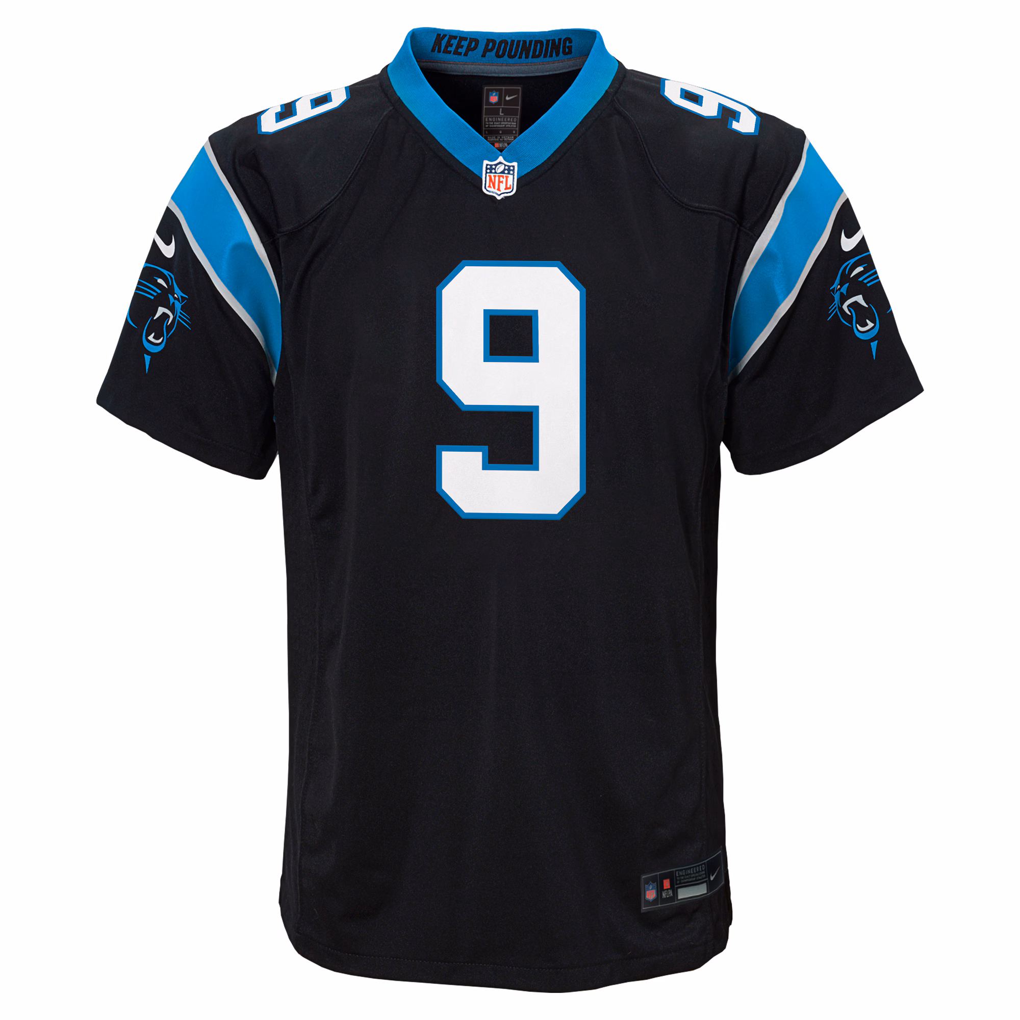 Bryce Young Carolina Panthers Nike Youth Game Jersey - Black