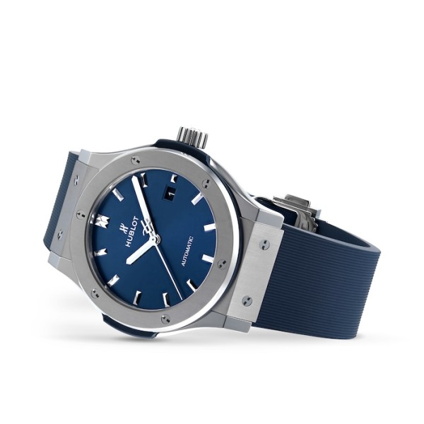 Classic Fusion Men Automatic Blue Rubber Watch 542.NX.7170.RX