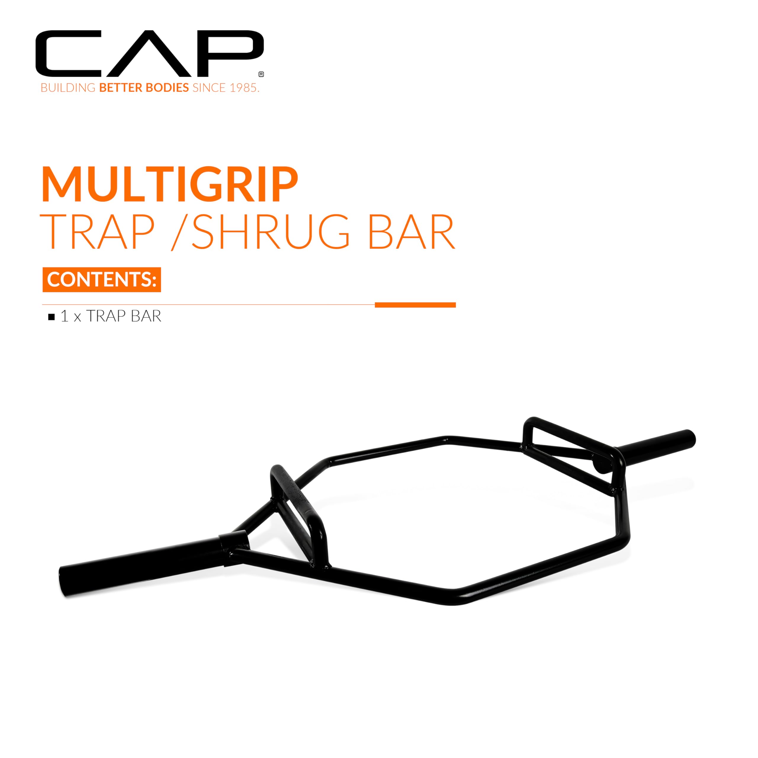 CAP BARBELL Olympic Trap Bar with Multiple Grip Options