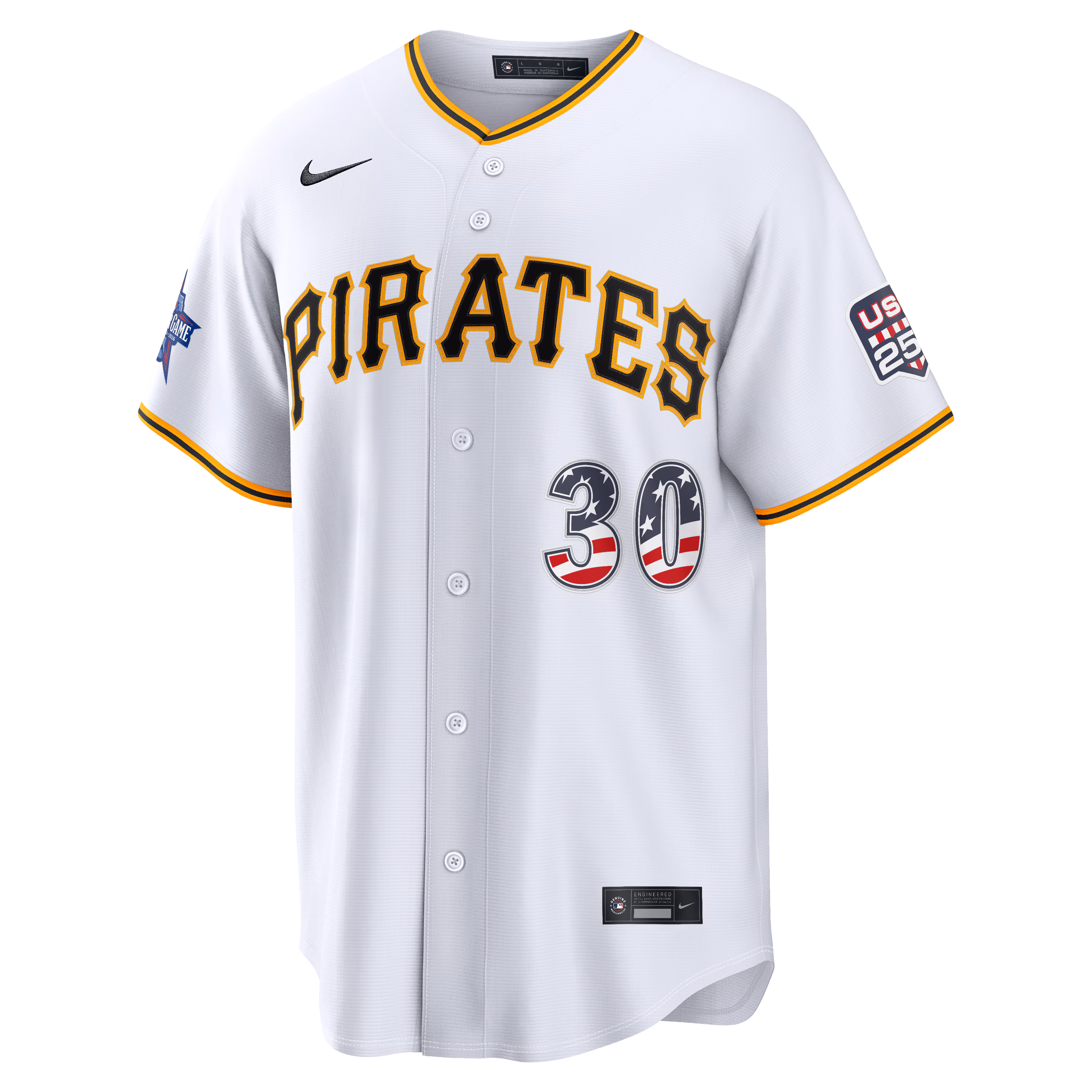 2026 All-Star Edition Stars & Stripes Pittsburgh Pirates Paul Skenes Nike White Stadium Jersey
