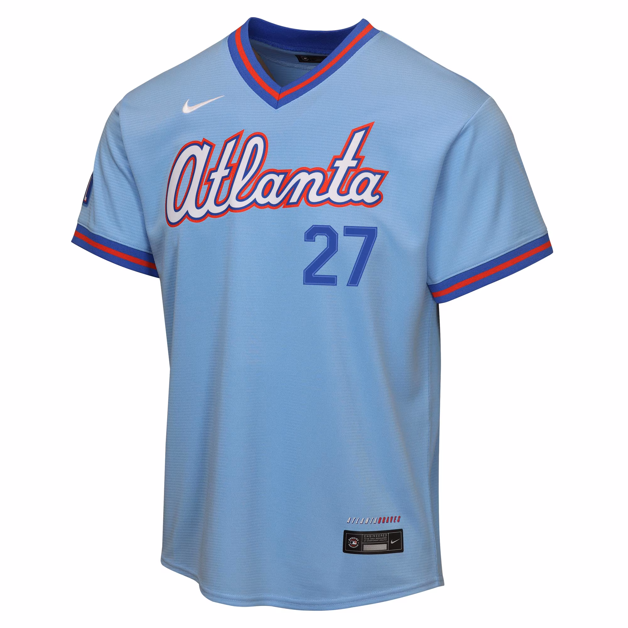 Austin Riley Atlanta Braves Nike Youth 2026 City Connect Stadium Jersey - Powder Blue